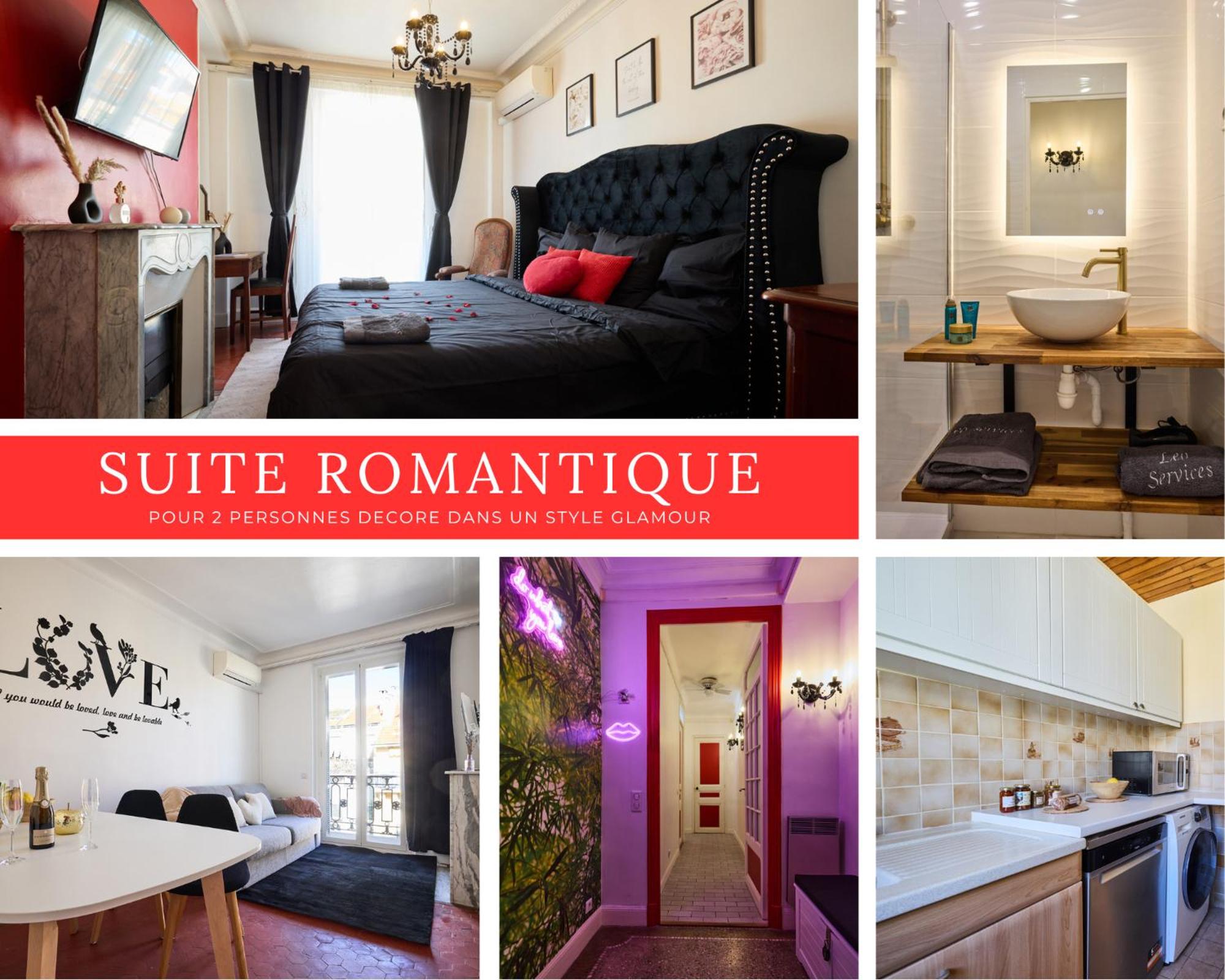 Suite romantique - Carré d'Or Nice proche de la mer