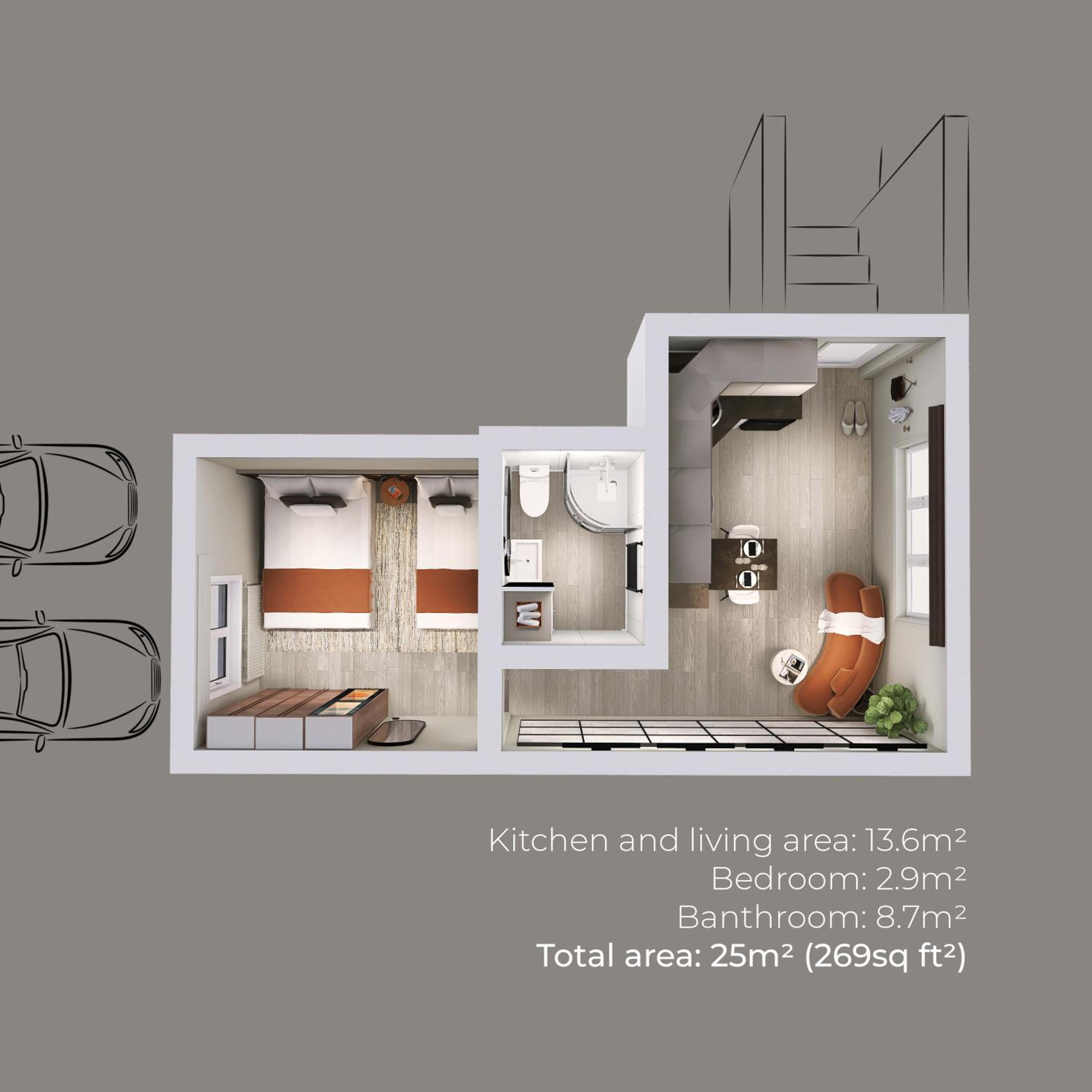 Cosy Chic Apartment, 1 bedroom, parking, newly refurbed, near M25, Heathrow, Rickmansworth