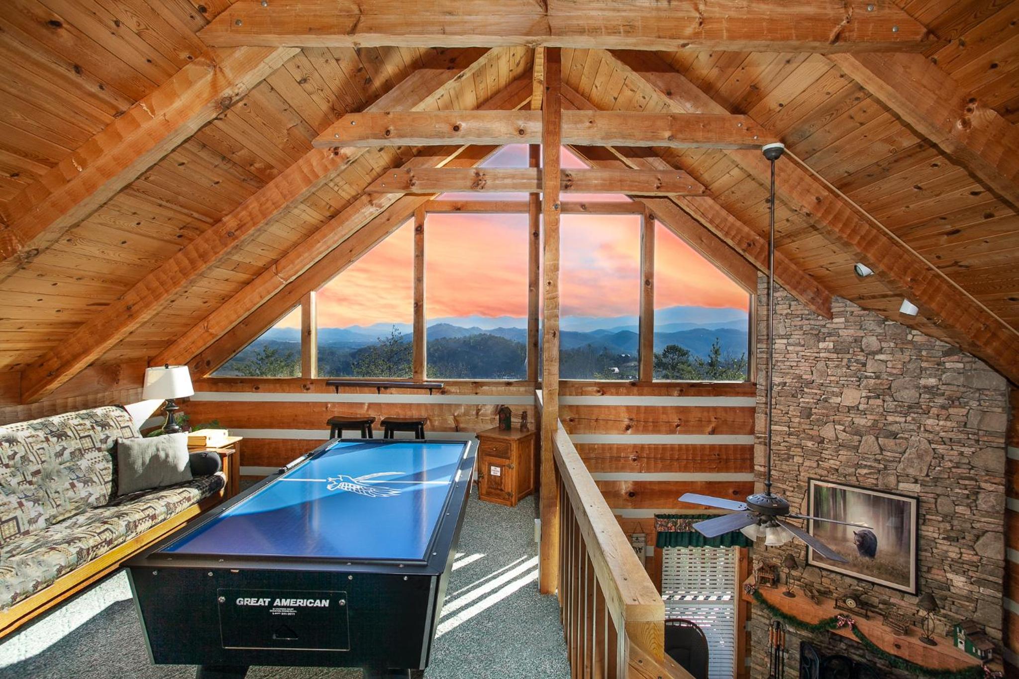 Big Blue Mist w Hot Tub Grill Fireplace GAMES