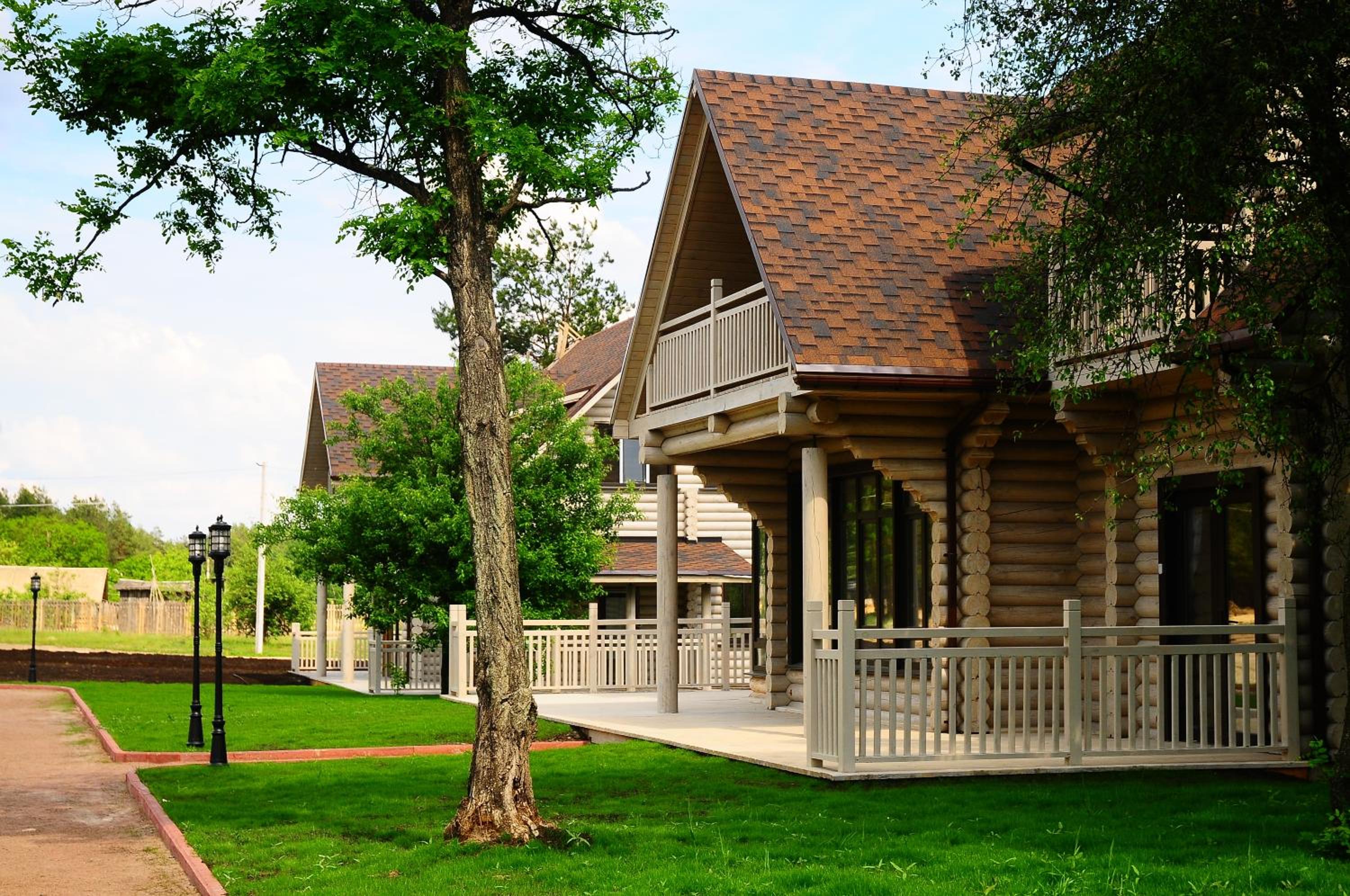 Pastoral wooden hauses