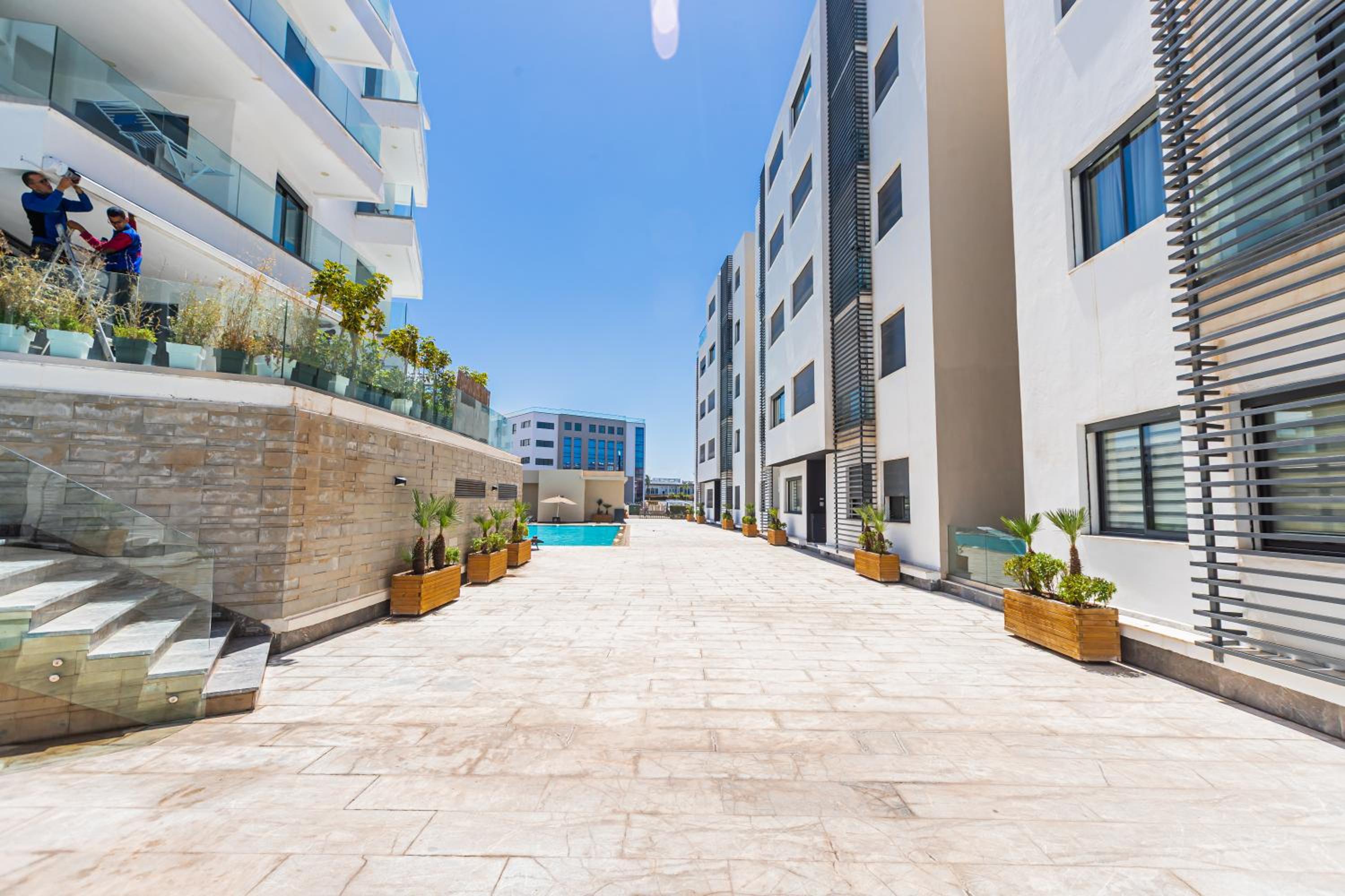 Appartement luxe 2 Piscines 300 m de la plage SONABA Founty Agadir