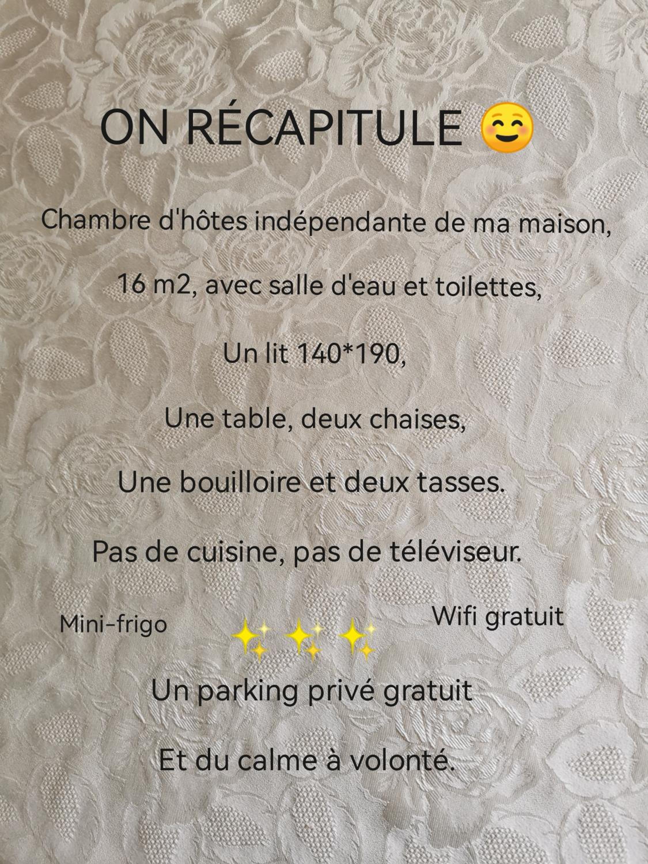 Au Poème du Chêne, Logement indépendant, Calme, Parking gratuit