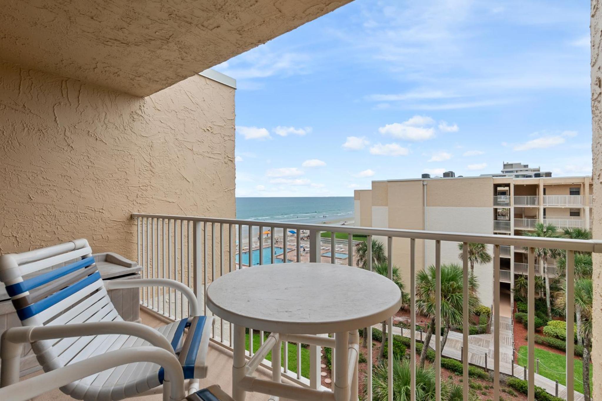 Oceanfront 2BR2BA Condo at Castle Reef, NSB FL