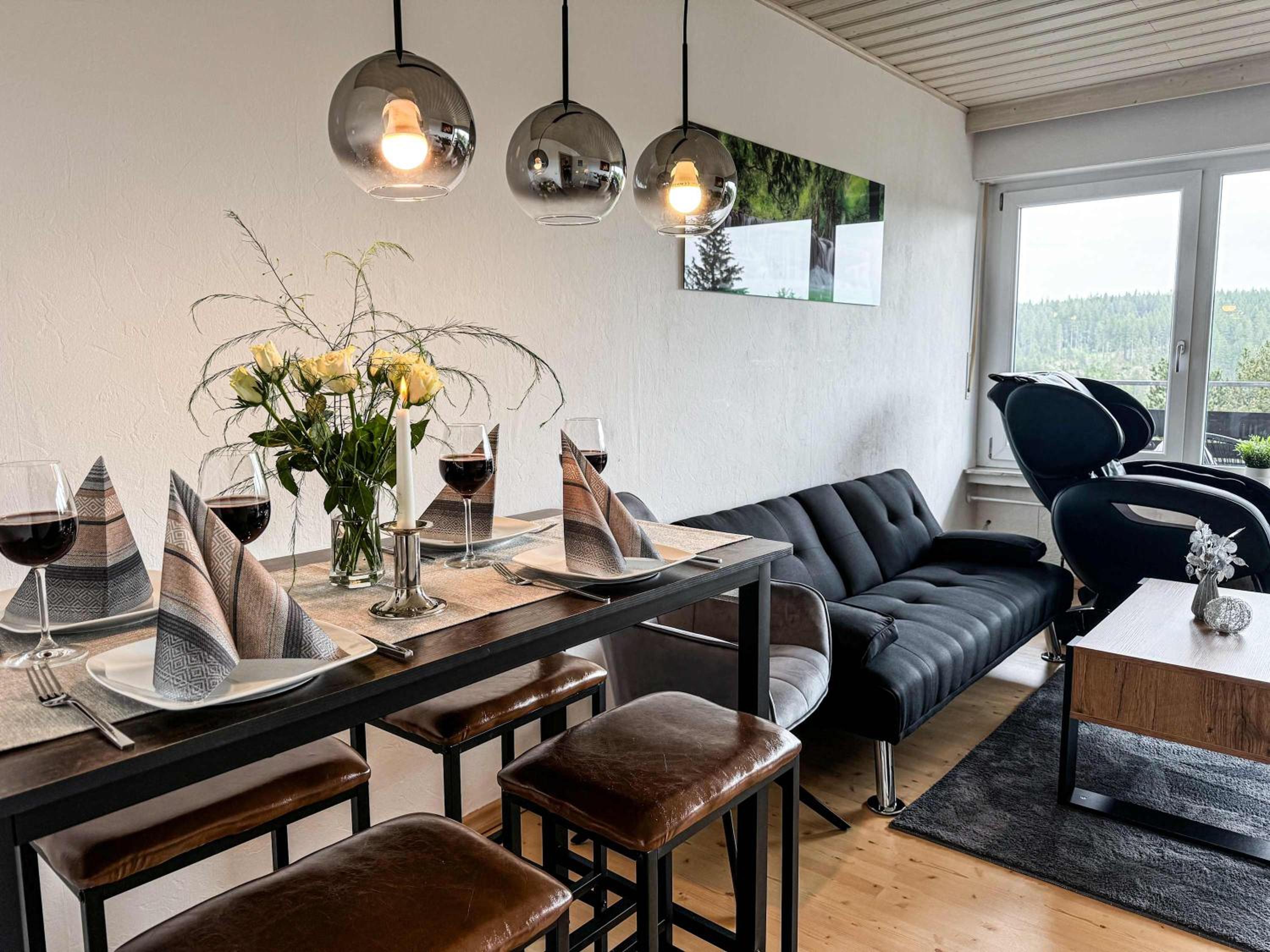 RelaxApartment Massagesessel, Küche, Balkon, Natur