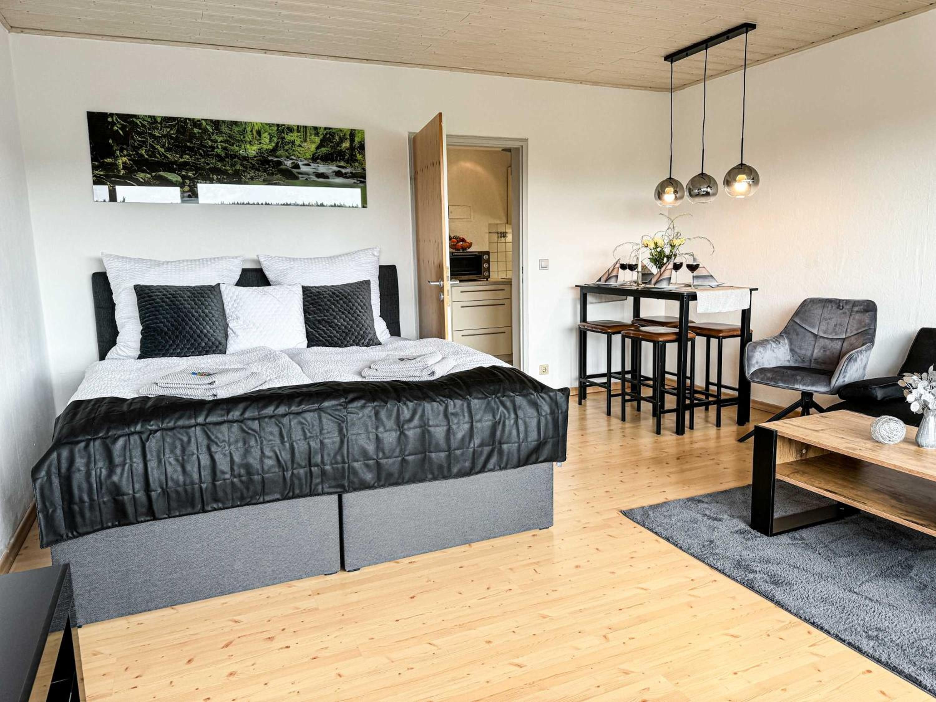 RelaxApartment Massagesessel, Küche, Balkon, Natur