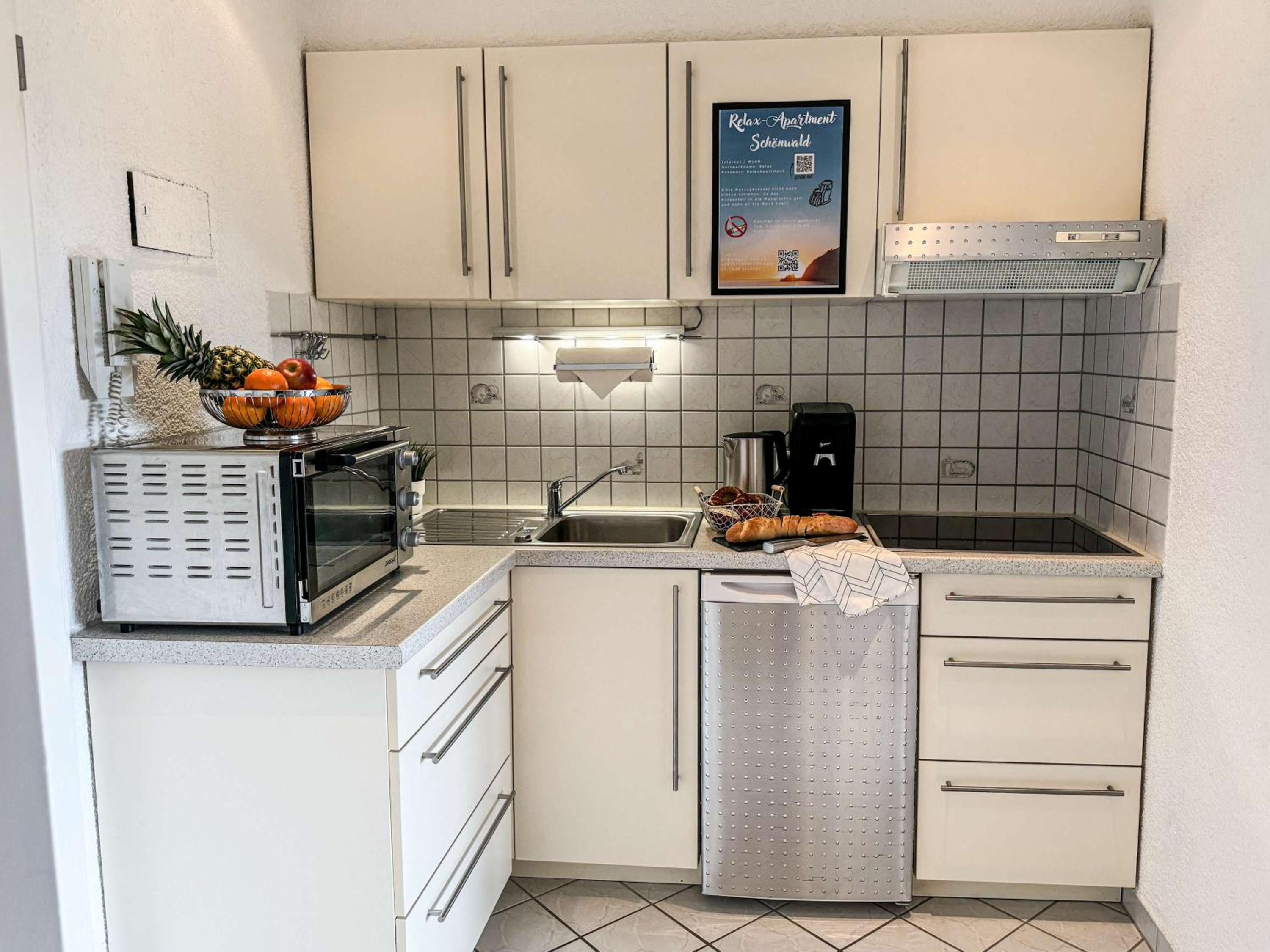 RelaxApartment Massagesessel, Küche, Balkon, Natur