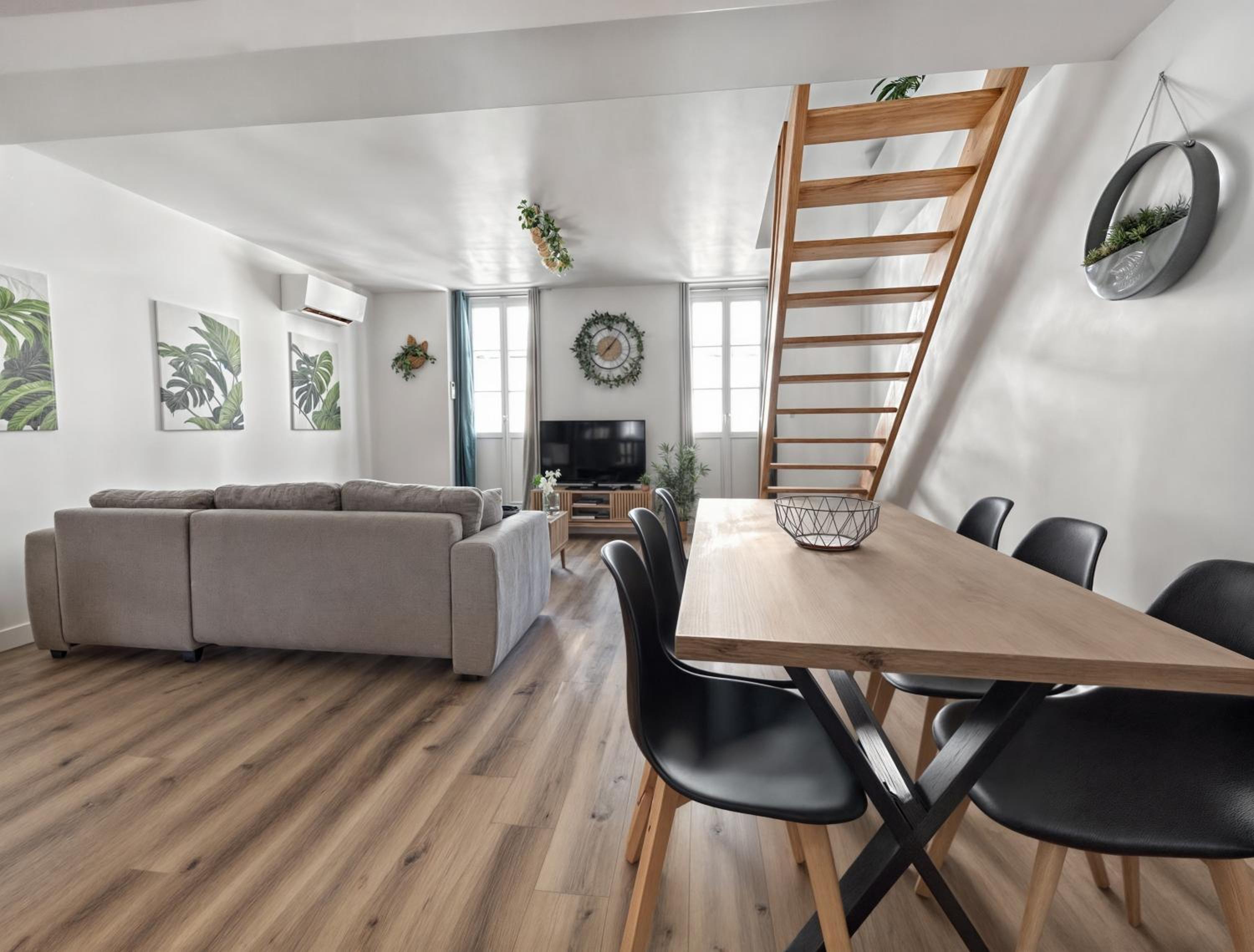 Maison de ville avec garage privé