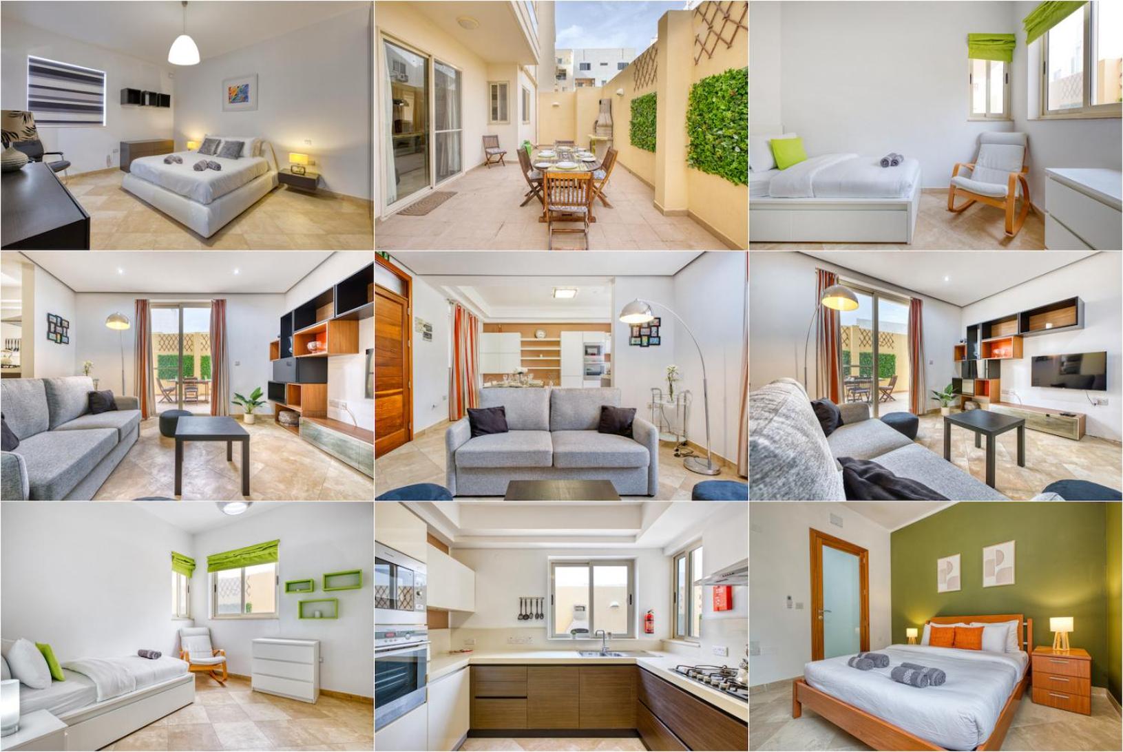 Swieqi 3 bedroom with Patio