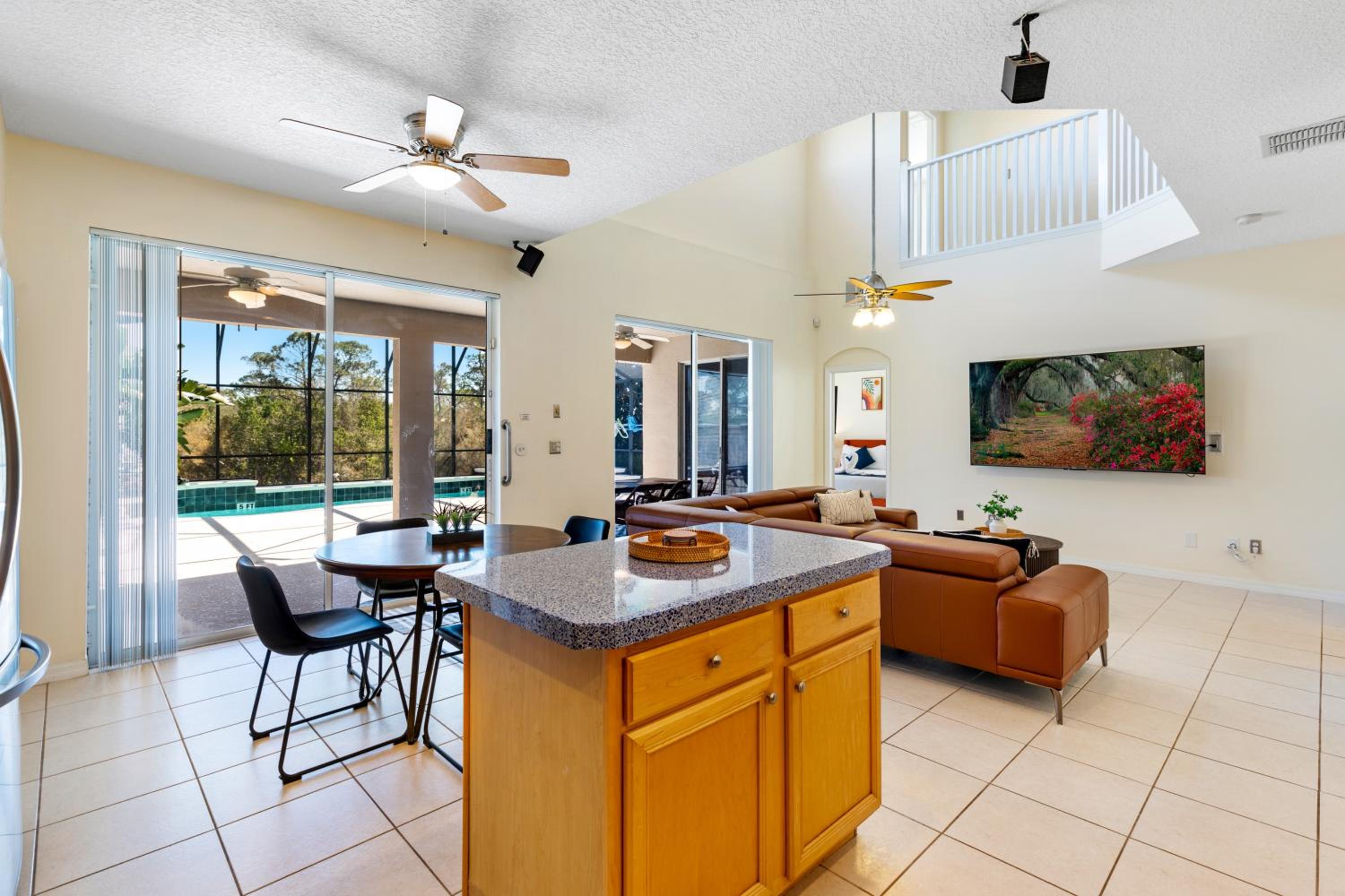 Luxury Emerald Island Resort Villa with Stunning Pool Deck and Lake View Near Disney