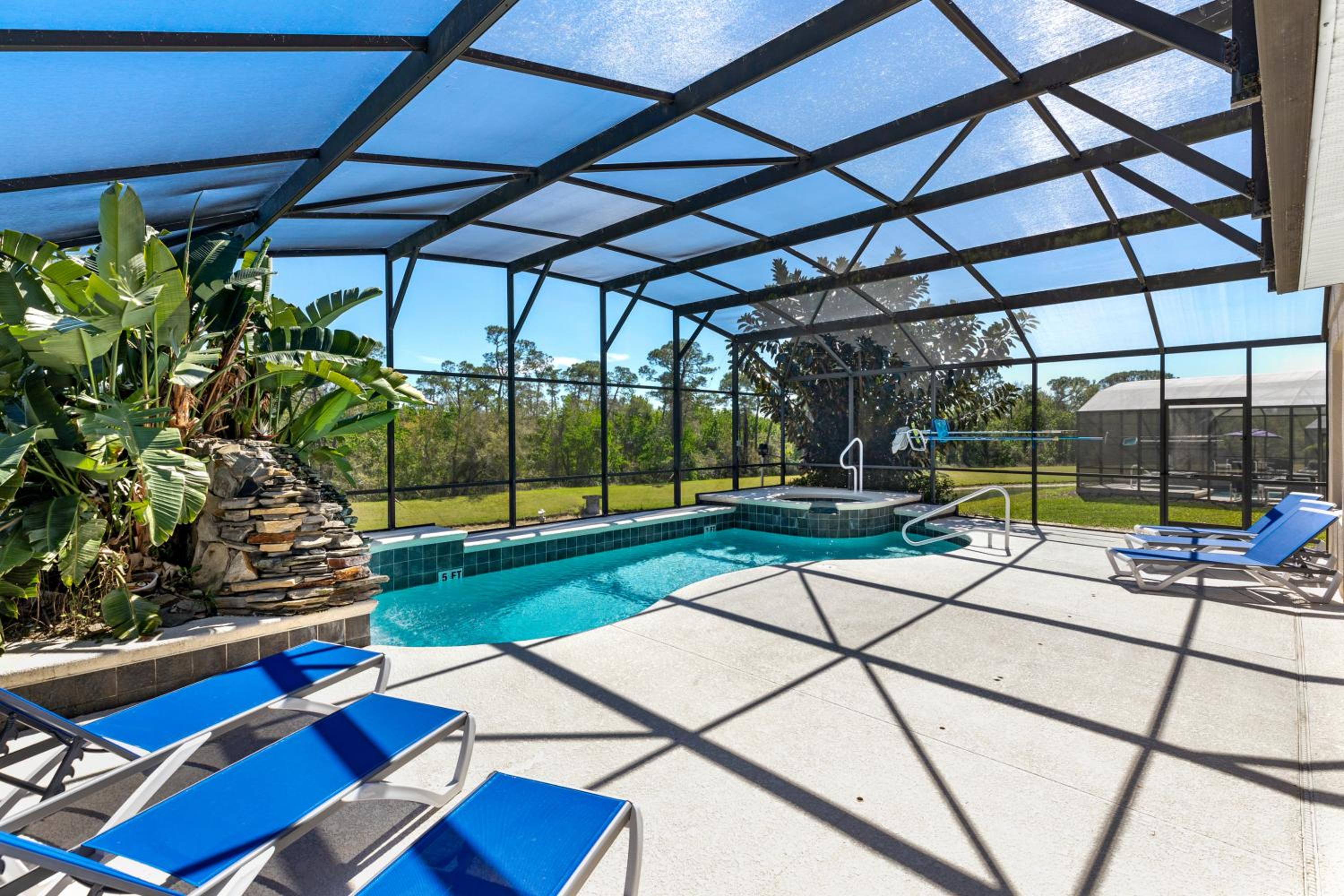 Luxury Emerald Island Resort Villa with Stunning Pool Deck and Lake View Near Disney