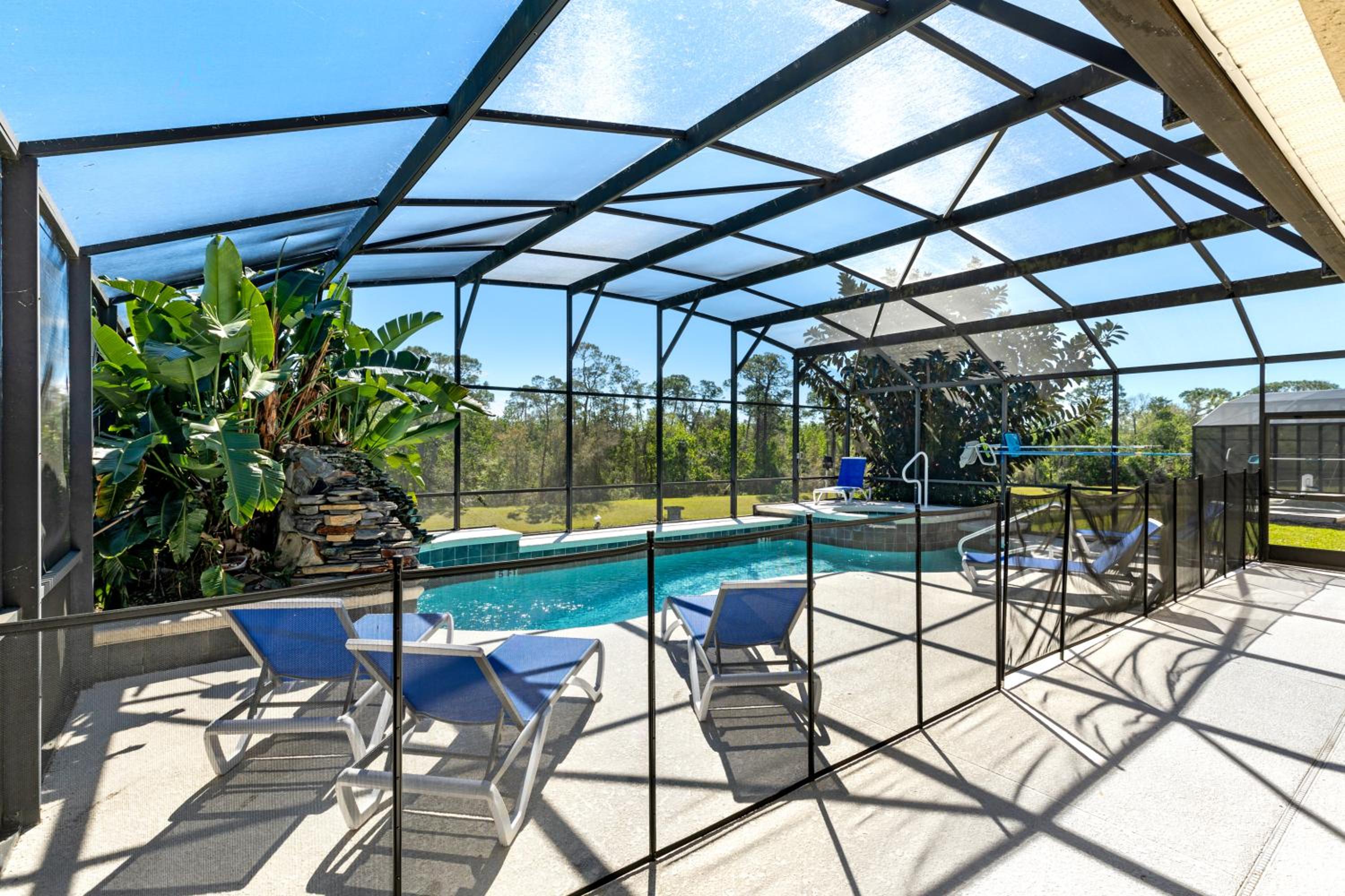 Luxury Emerald Island Resort Villa with Stunning Pool Deck and Lake View Near Disney
