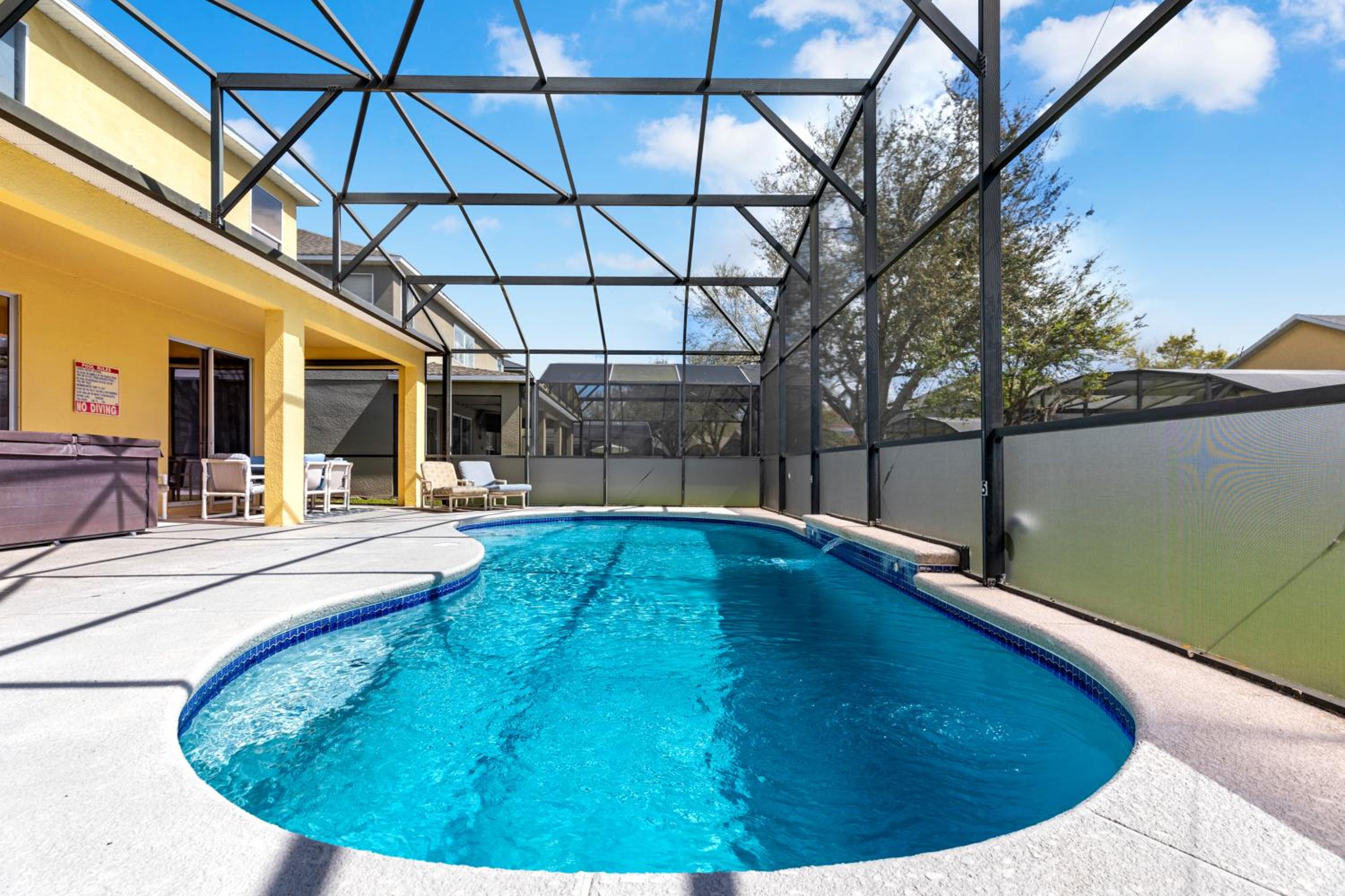 Disney Doorstep 7 Bedroom Villa with SouthFacing Pool and Hot Tub