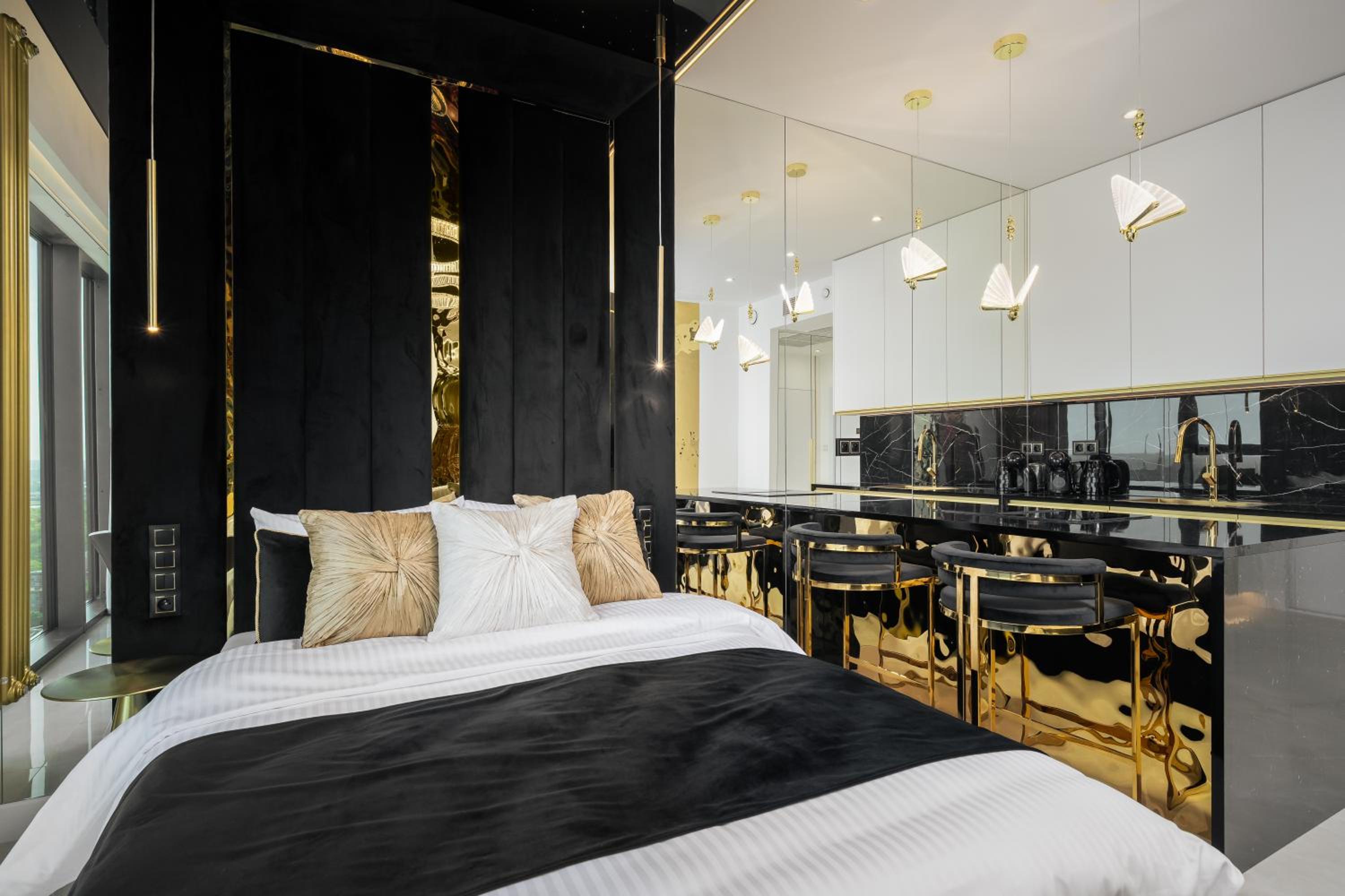 Goldstar Apartament- Wanna z widokiem, 19 Piętro, Hanza Tower Szczecin