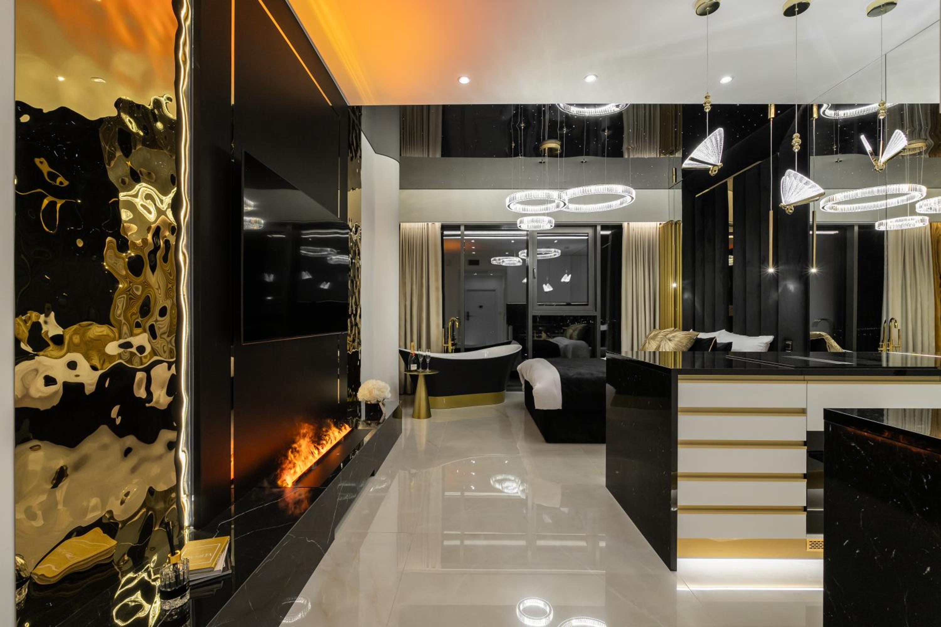 Goldstar Apartament- Wanna z widokiem, 19 Piętro, Hanza Tower Szczecin