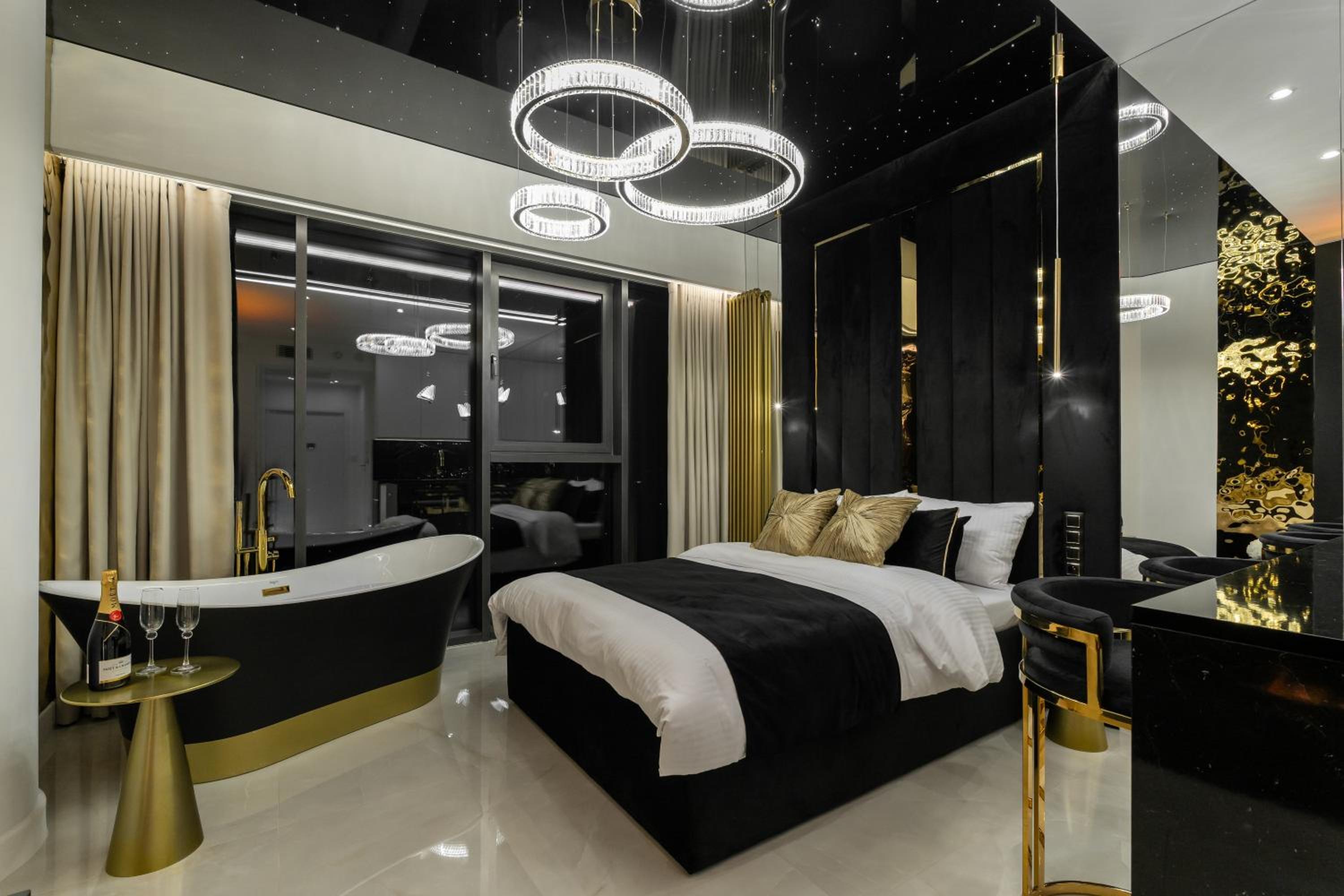 Goldstar Apartament- Wanna z widokiem, 19 Piętro, Hanza Tower Szczecin