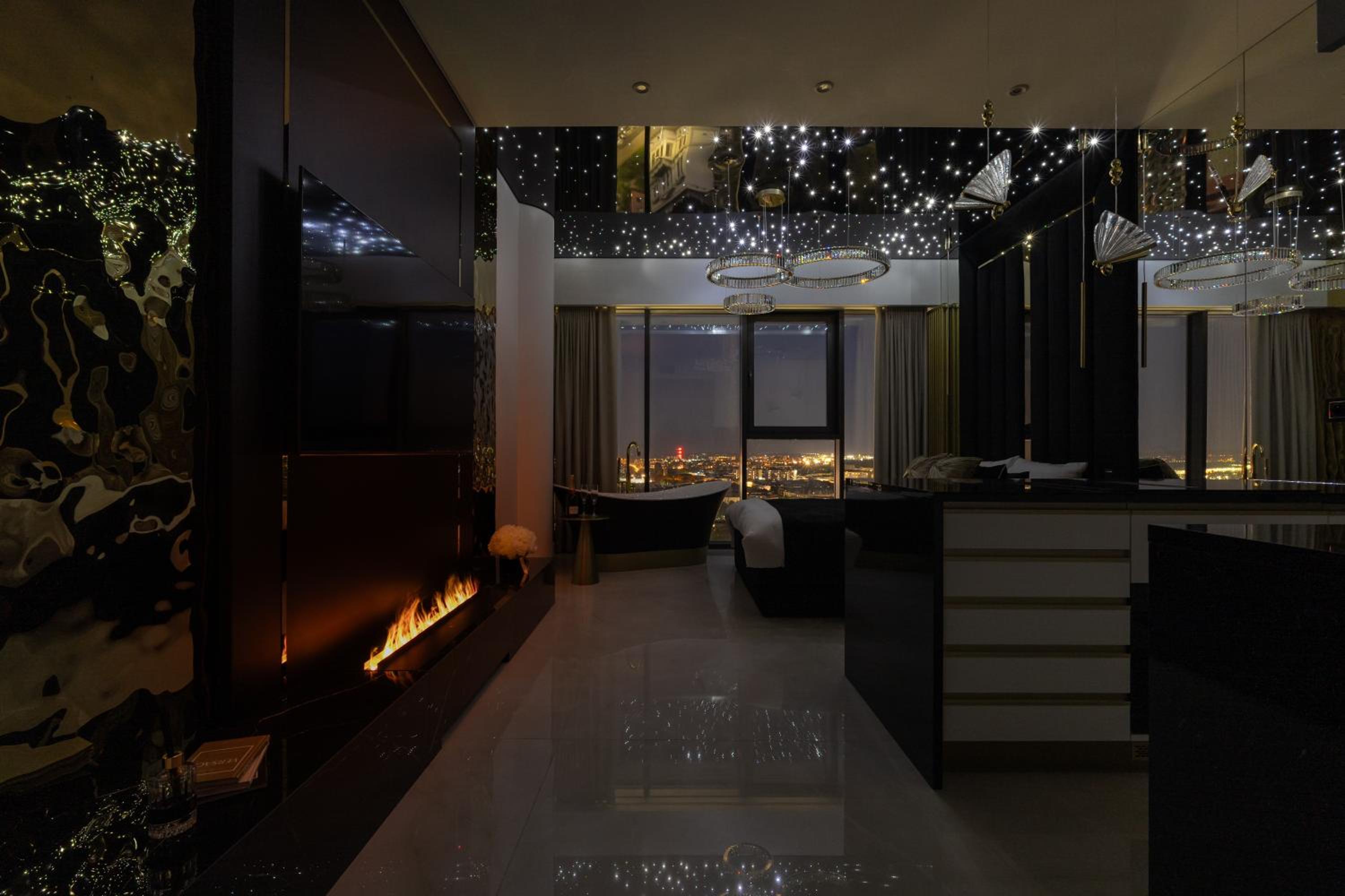 Goldstar Apartament- Wanna z widokiem, 19 Piętro, Hanza Tower Szczecin