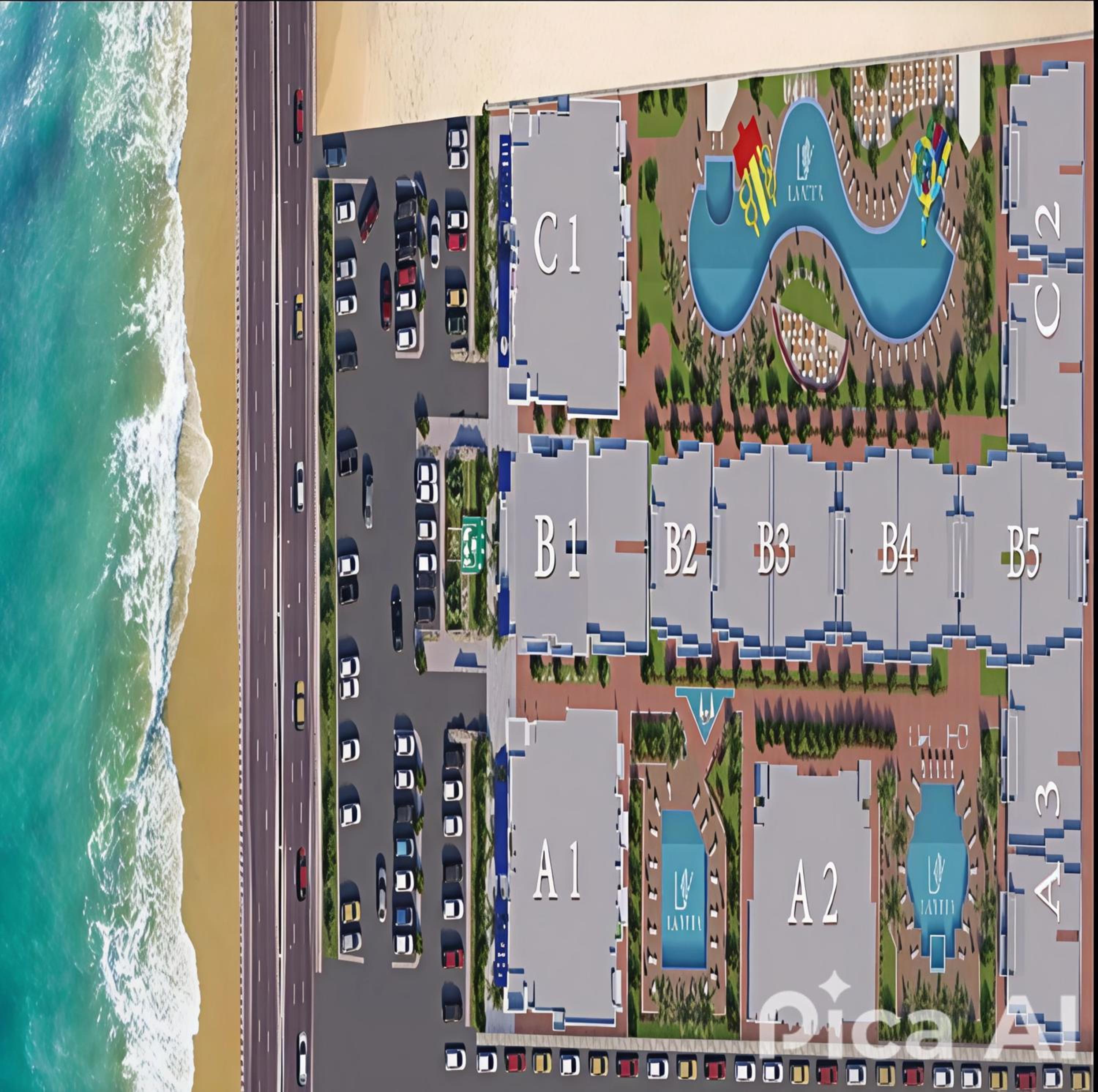 شاليه للإيجار بمنتجع لافيتا في الساحل الشمالي قبلي Lavita North Coast