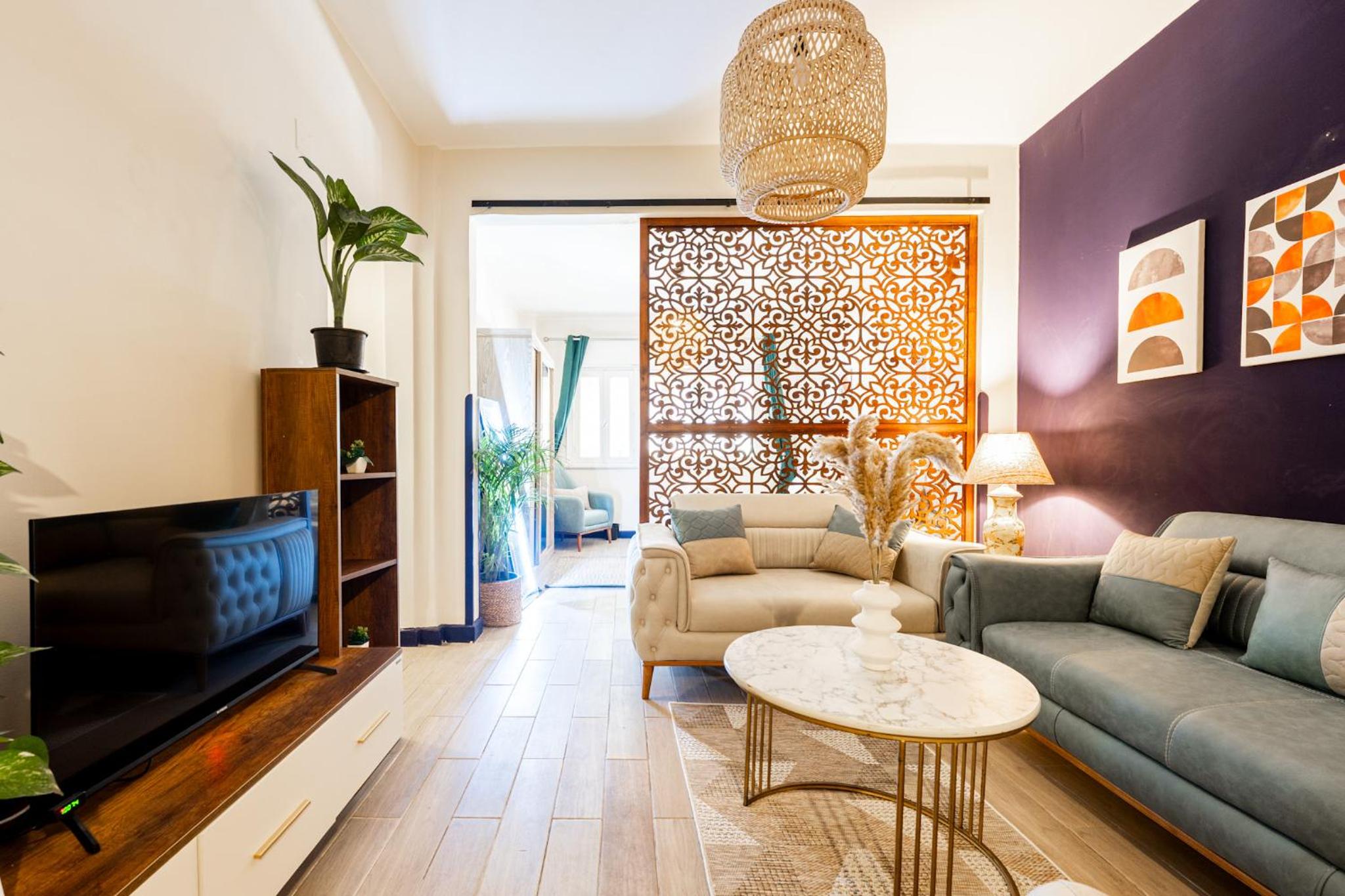 Elegantes Studio nahe Marriott mit WLAN, Klimaanlage und TV