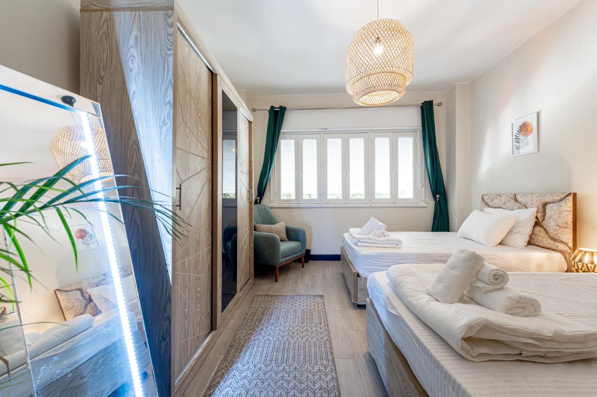 Elegantes Studio nahe Marriott mit WLAN, Klimaanlage und TV