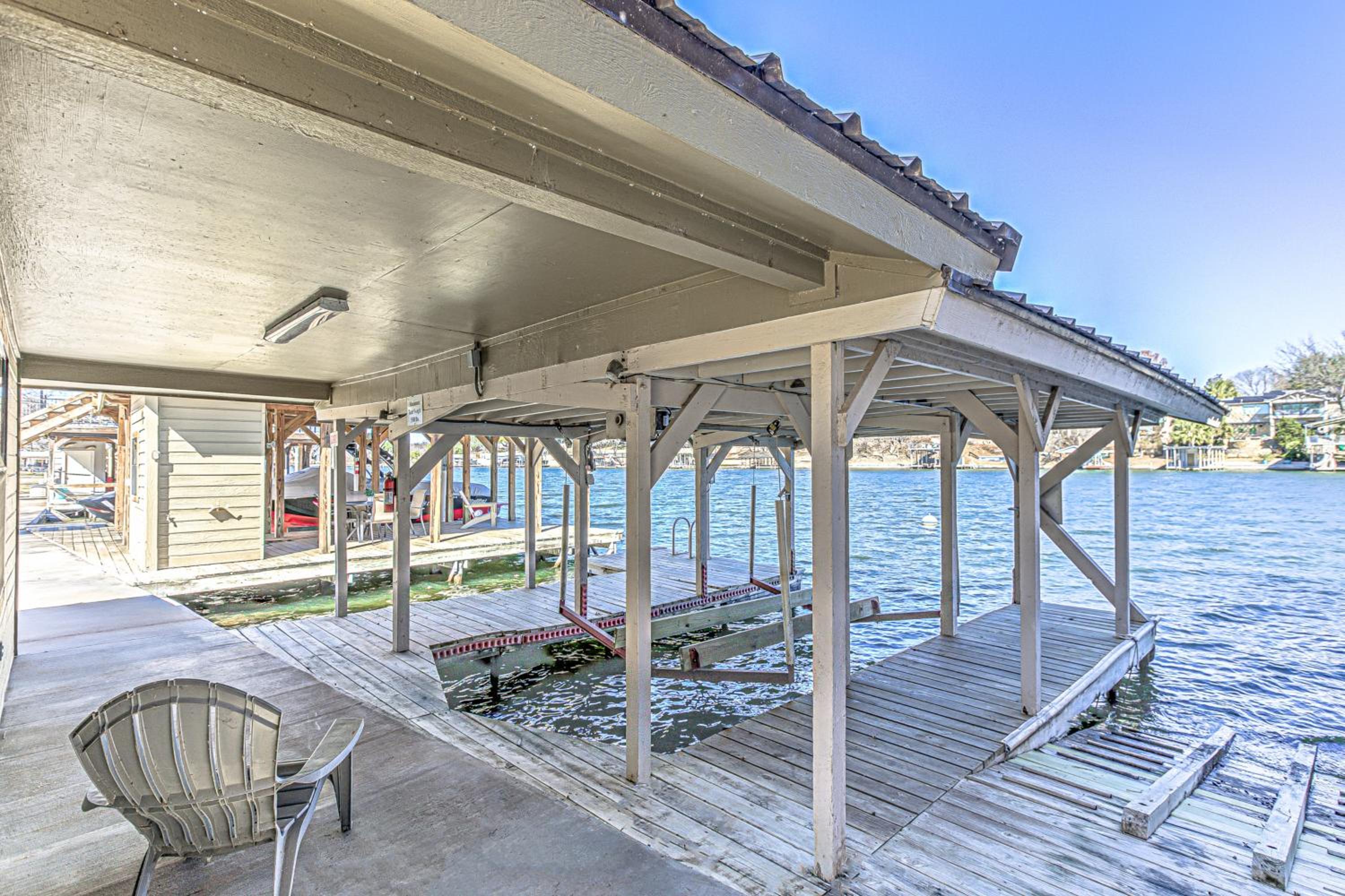 Deep Water Dock and Slip Lake LBJ Getaway