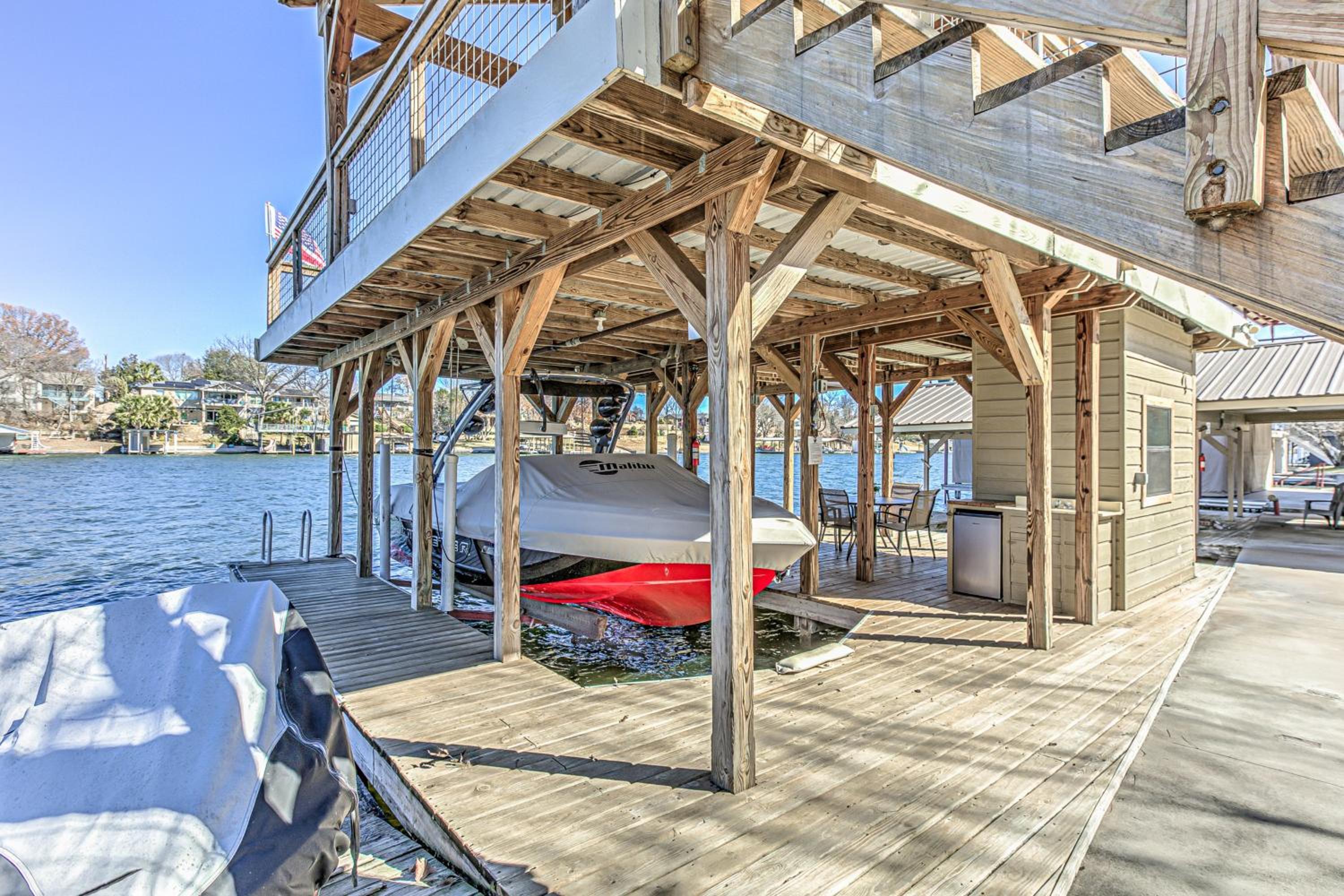 Deep Water Dock and Slip Lake LBJ Getaway