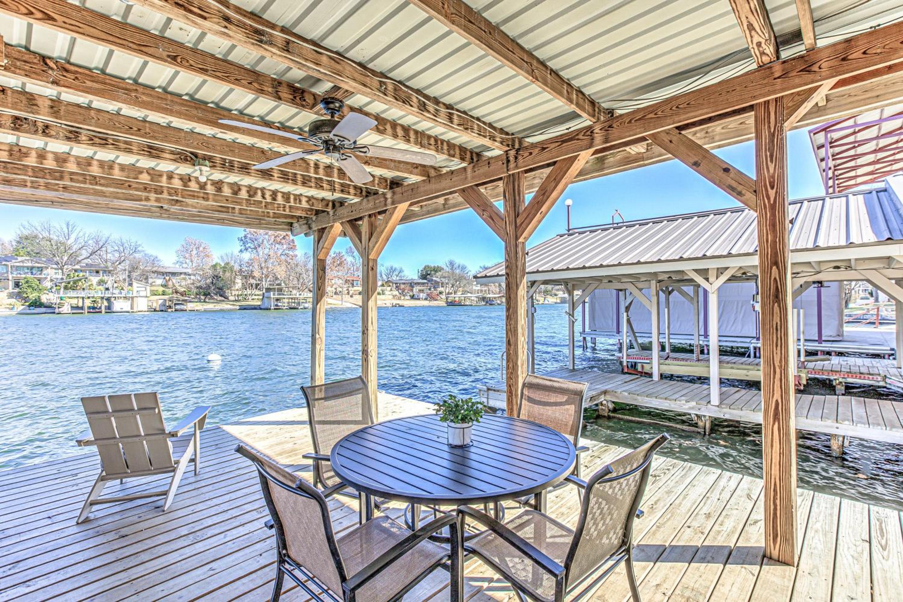 Deep Water Dock and Slip Lake LBJ Getaway