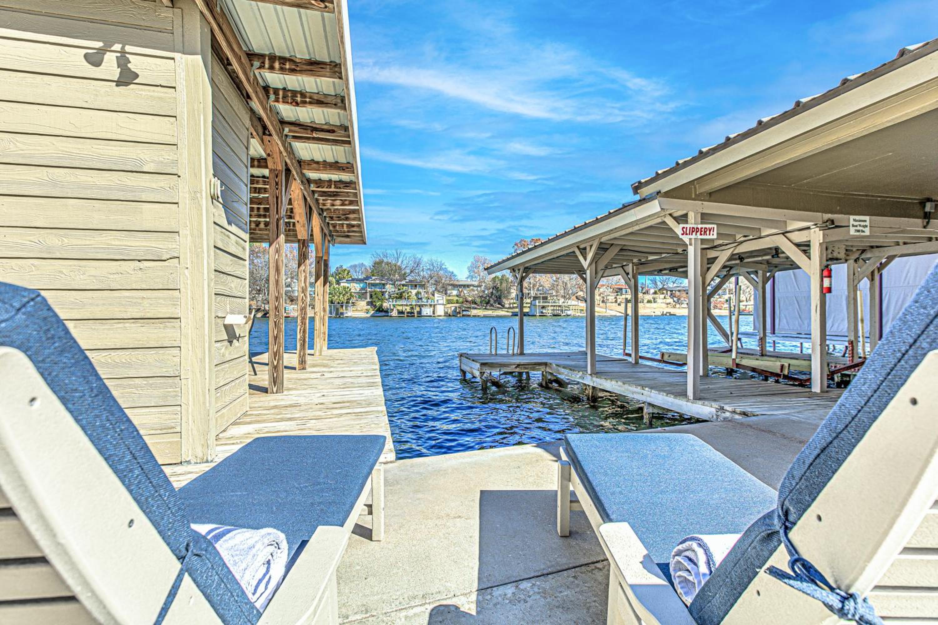Deep Water Dock and Slip Lake LBJ Getaway