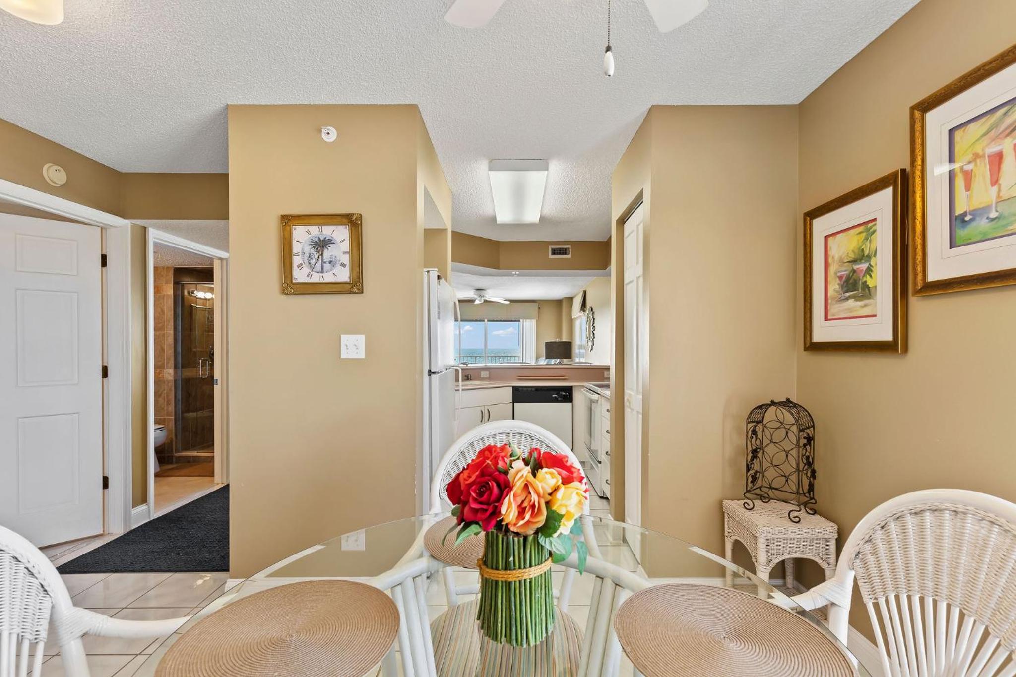 Direct oceanfront corner condo with spacious balcony and heated beachfront pool