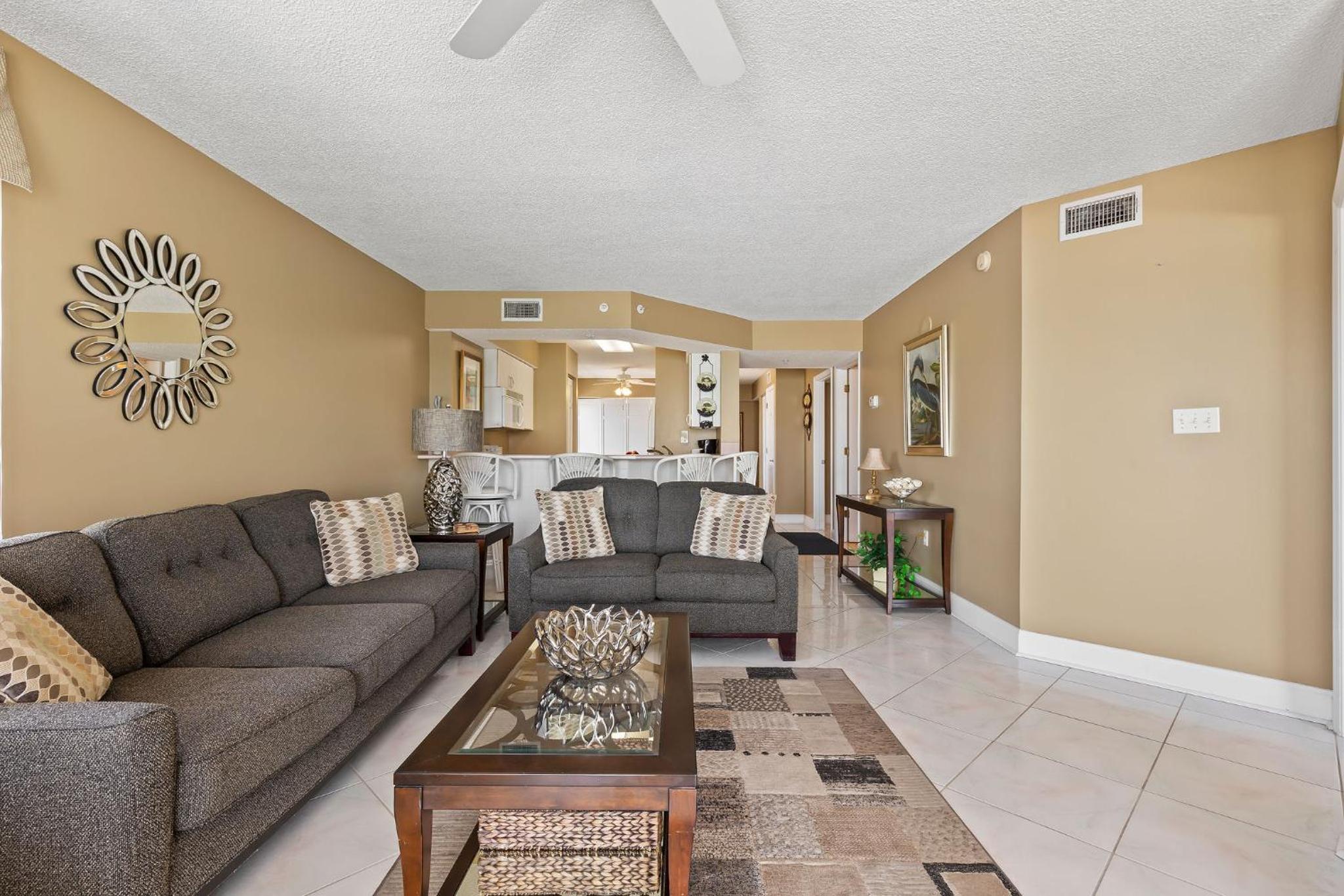 Direct oceanfront corner condo with spacious balcony and heated beachfront pool