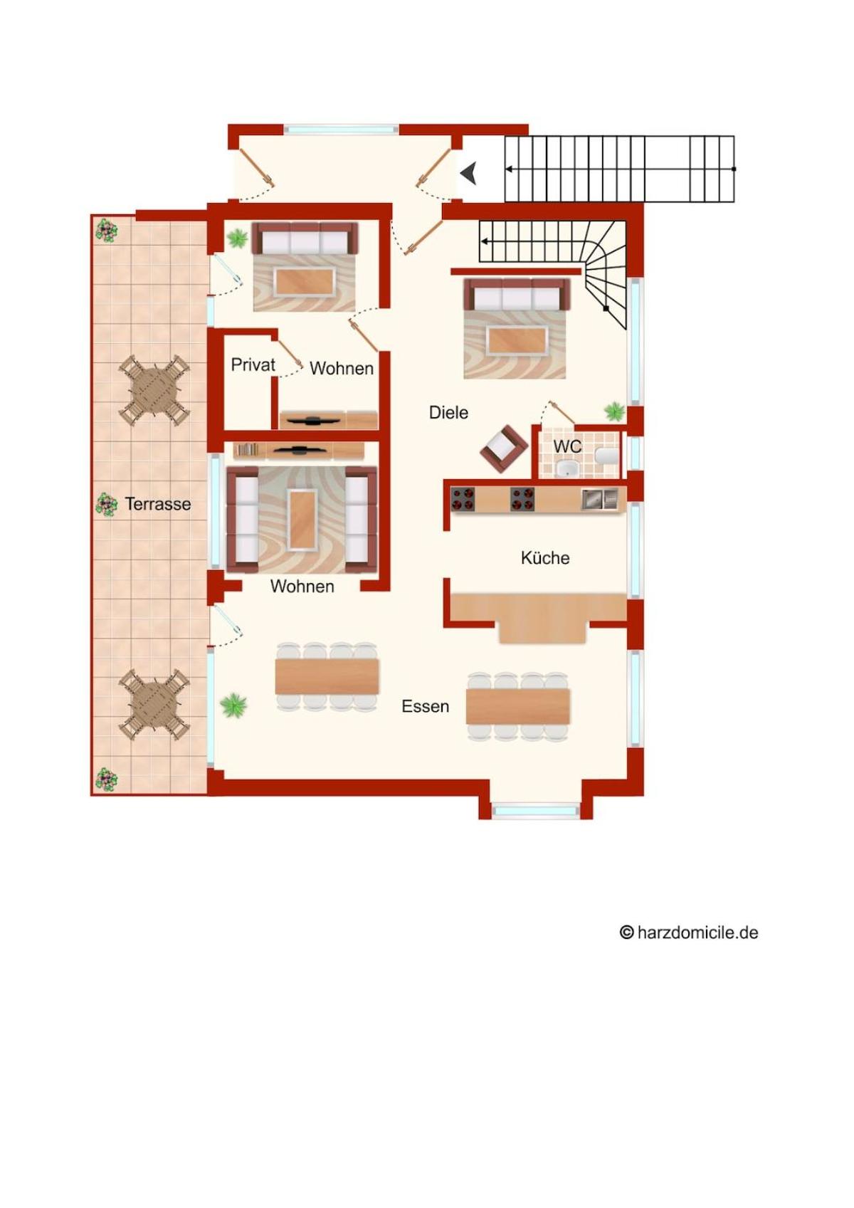 Ferienhaus BergZeit mit Garten, Grill, Terrasse, maximal 20 Personen