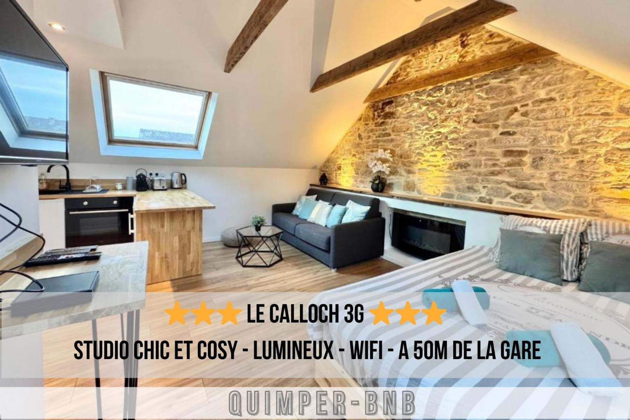 Studio cosy - renove - calme - 3 personnes - proche gare et centre historique