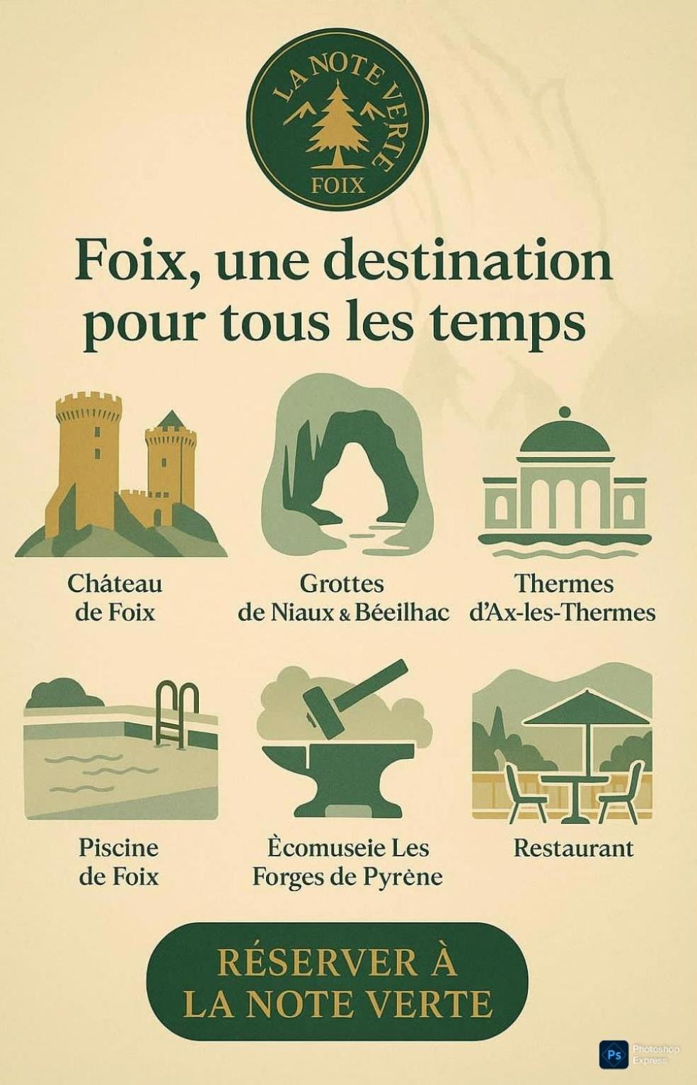 La Note Verte - Parking gratuit devant l'entrée
