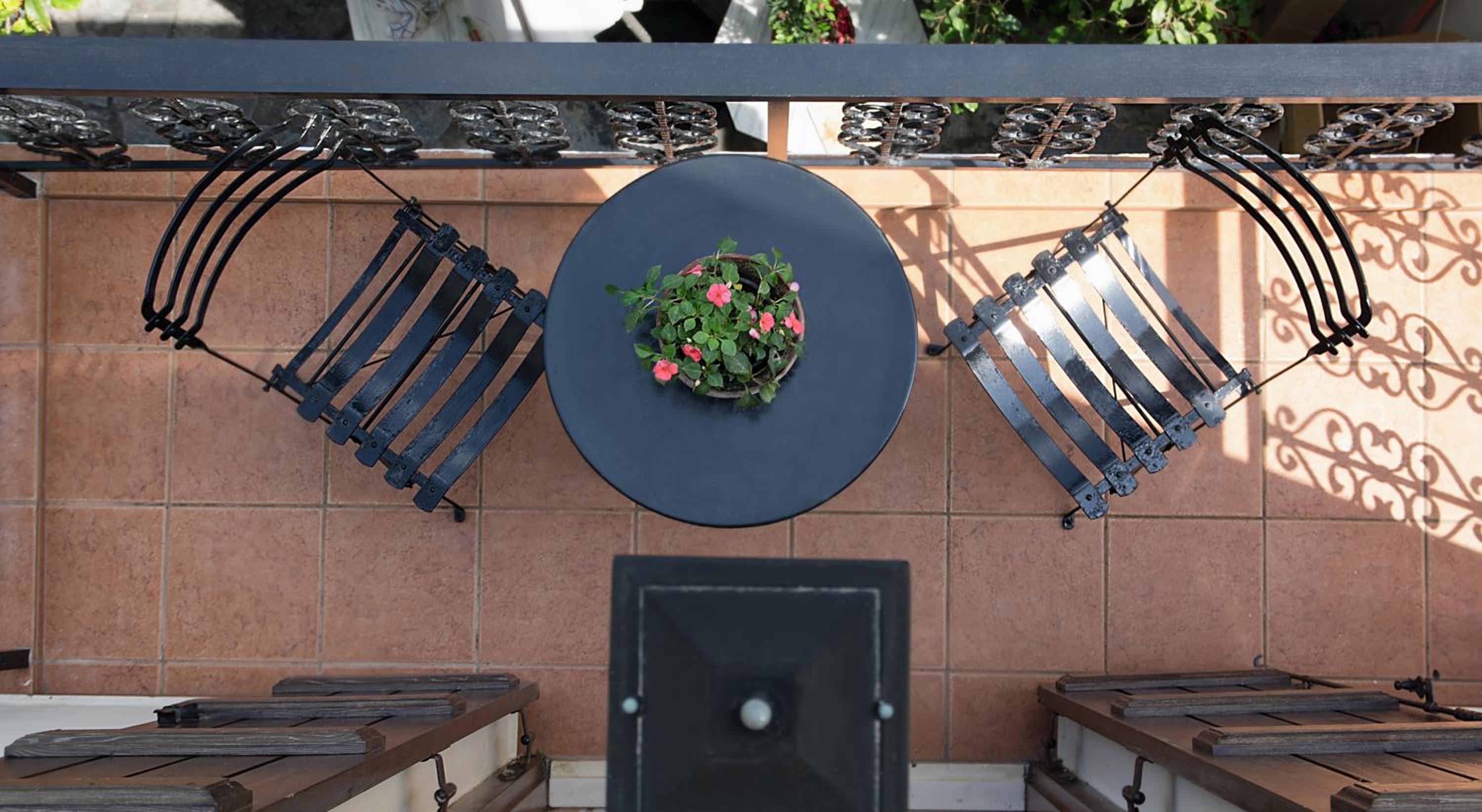 outdoor BBQ area
