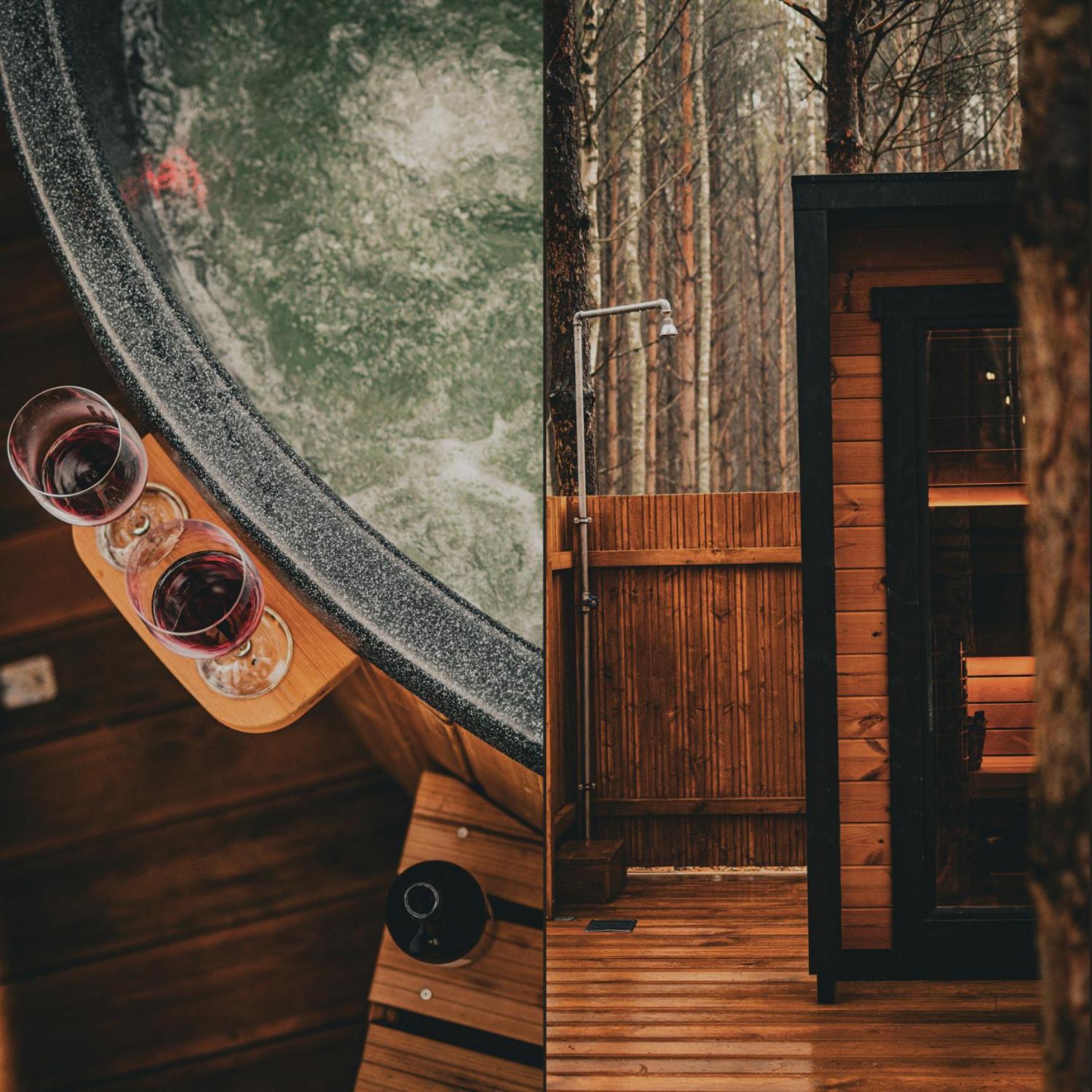 Osada LoveLaski - balia jacuzzi, sauna i kominek - całoroczne domki premium