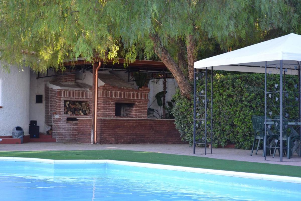 outdoor BBQ area
