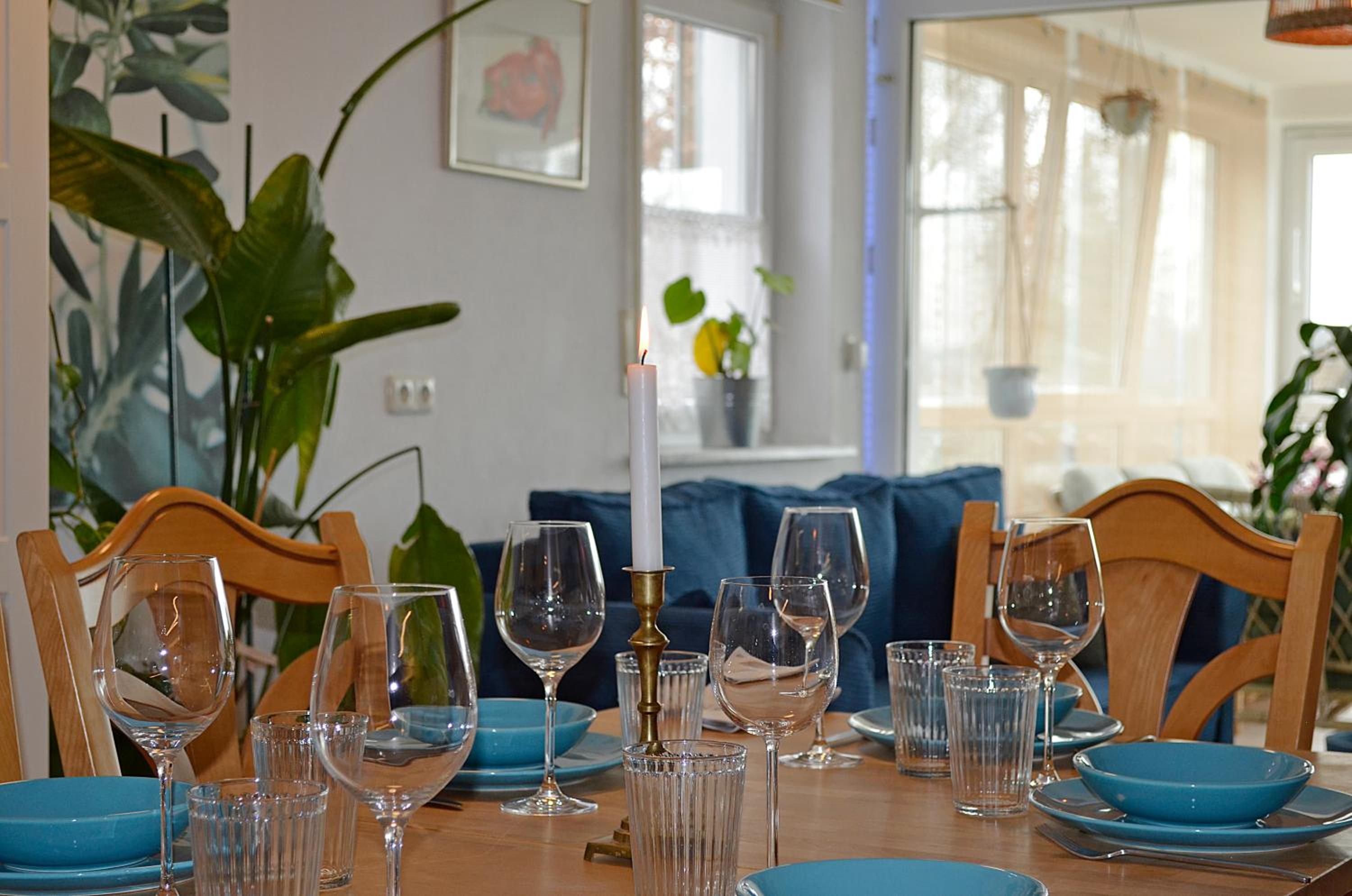 Wintergarten Wohnung mit Feldblick nahe Legoland