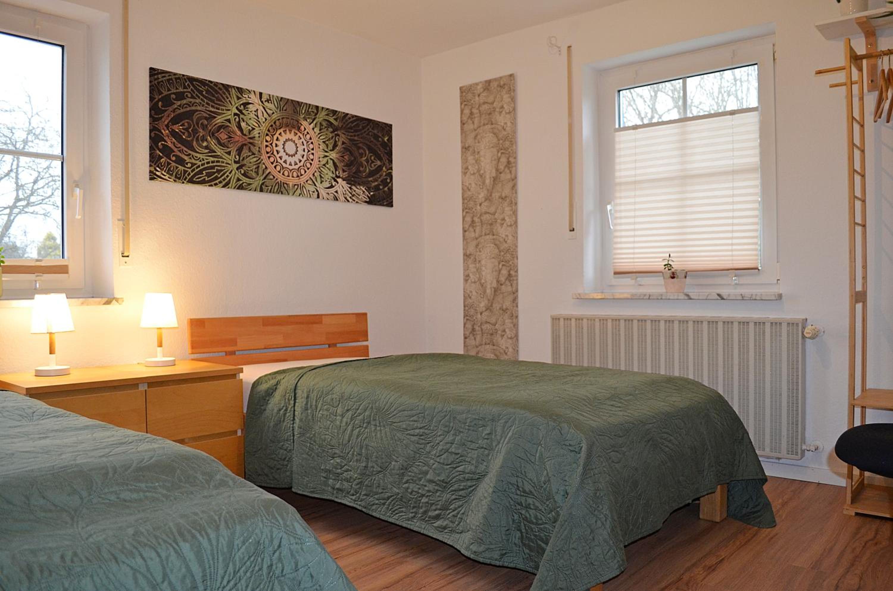 Wintergarten Wohnung mit Feldblick nahe Legoland
