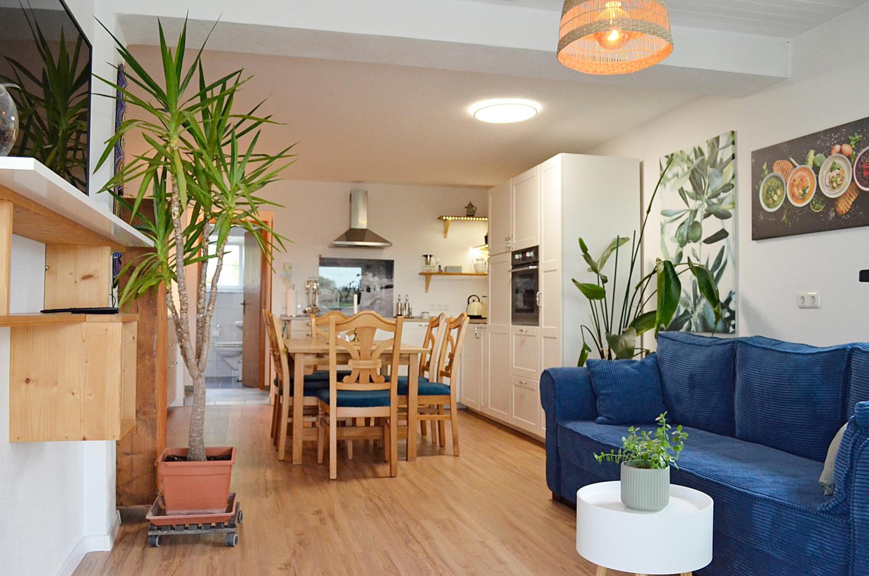Wintergarten Wohnung mit Feldblick nahe Legoland