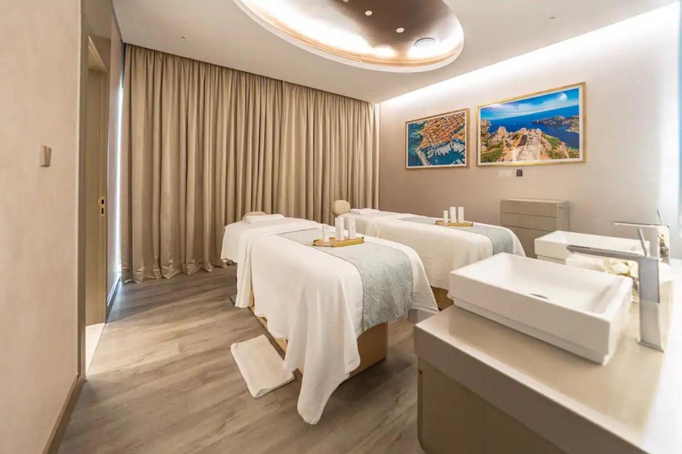 Luxury Seaview 2BR - Paramount Midtown - 6 Guests - 64F Pool Access & Burj View