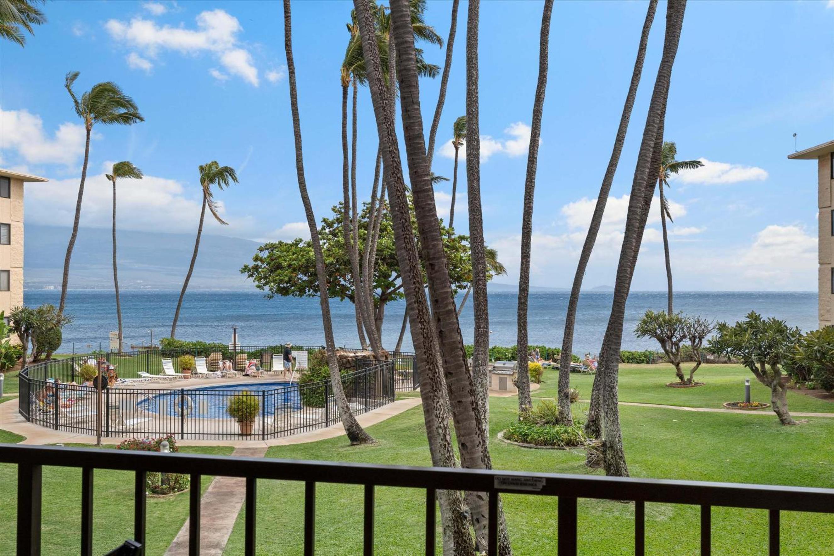 Experience oceanfront luxury at Kanai A Nalu 209, a Spacious 2-Bd/2Ba condo, AC