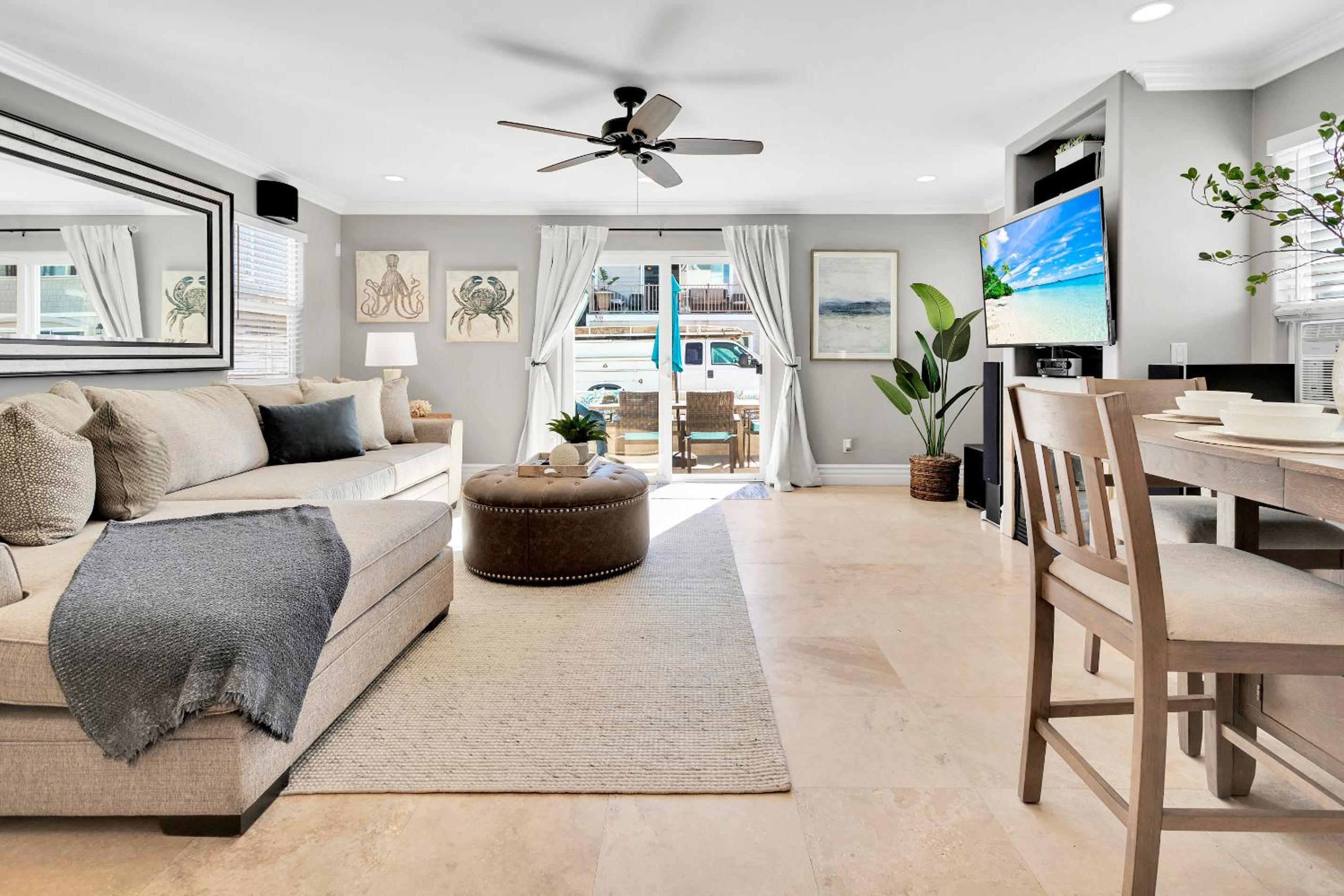 Beach Escape with Patio! 2 Min Walk to Sand & Surf