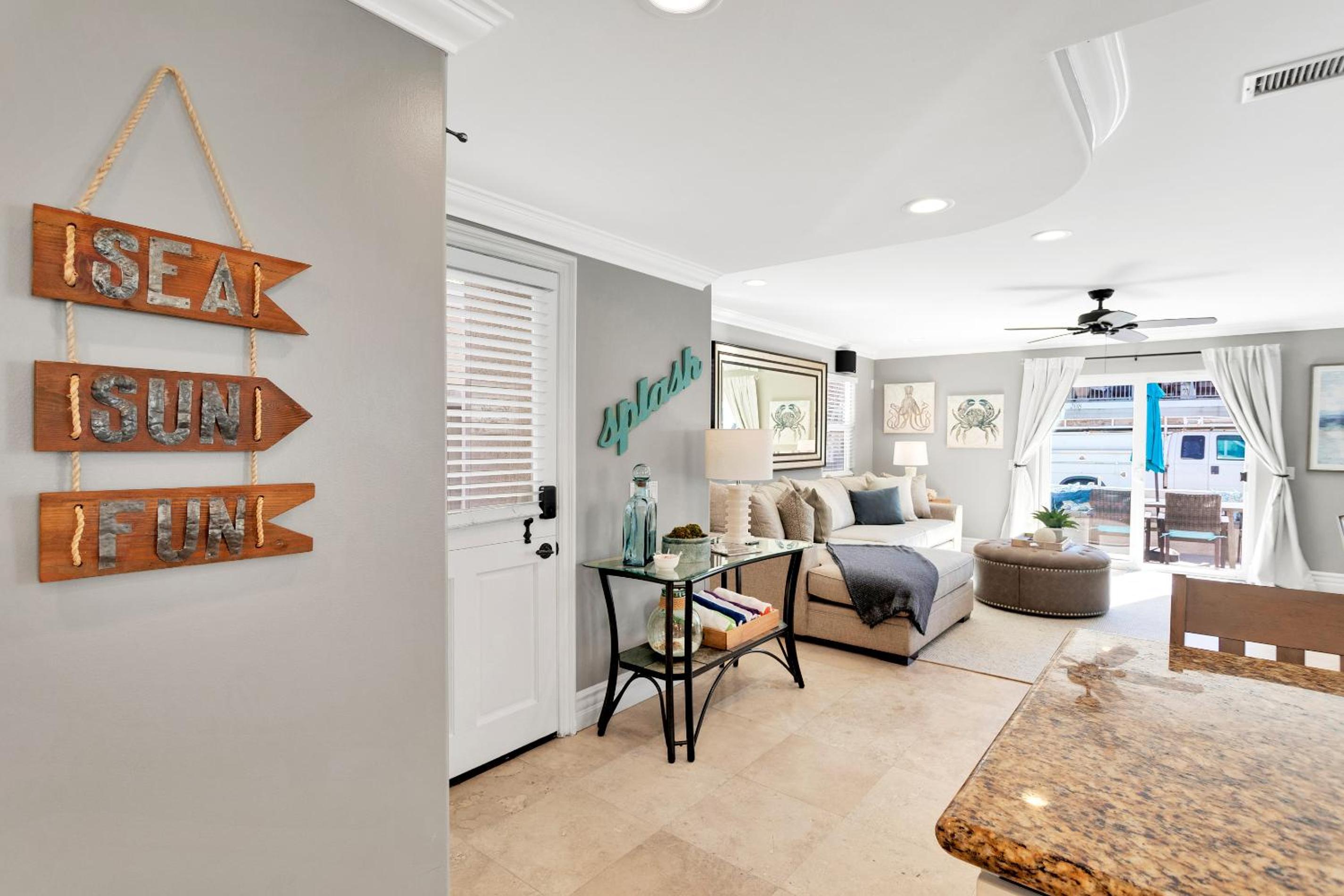 Beach Escape with Patio! 2 Min Walk to Sand & Surf