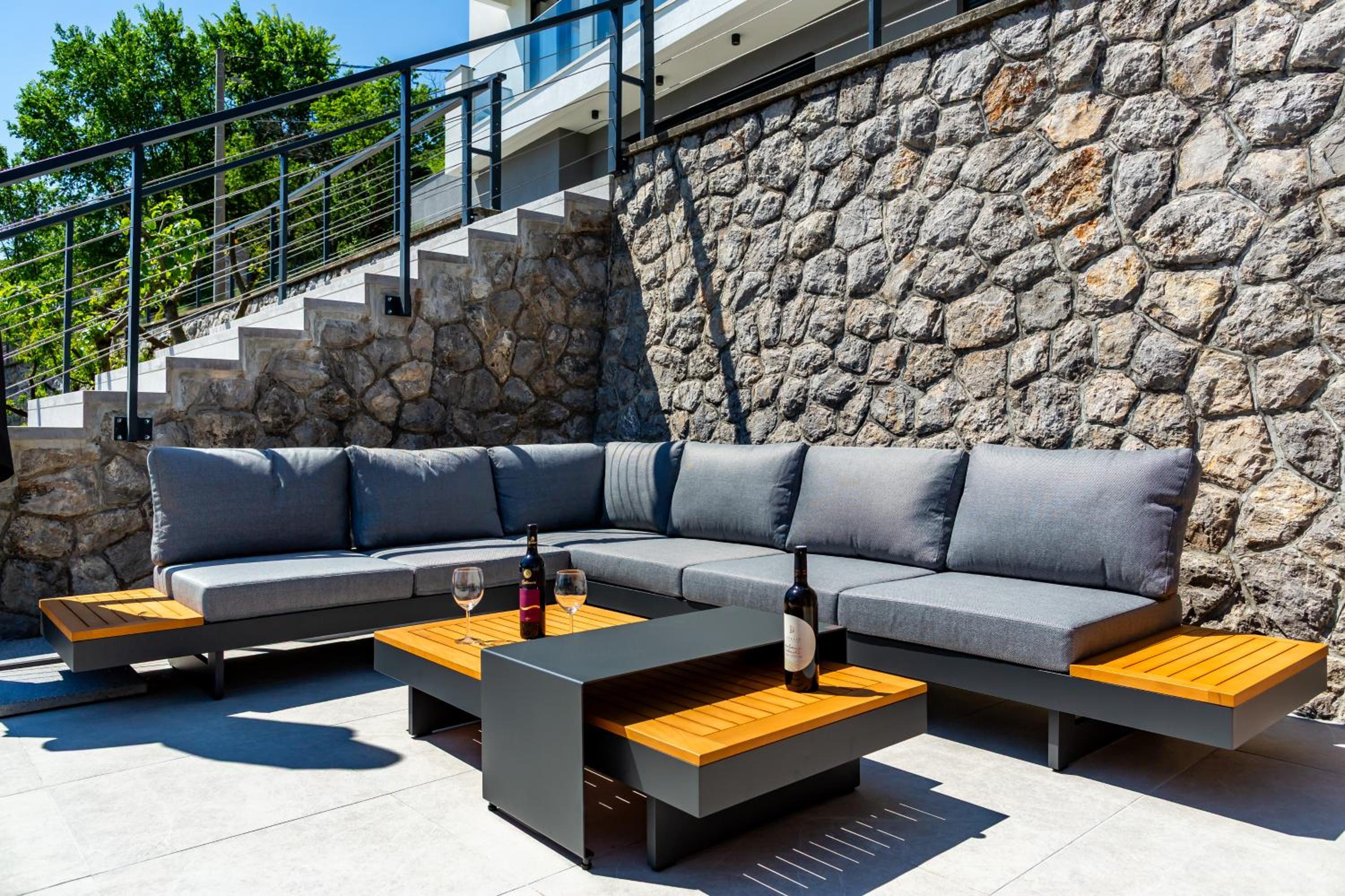 Villa K Opatija with a heated pool, gym, sauna, astonishing sea view