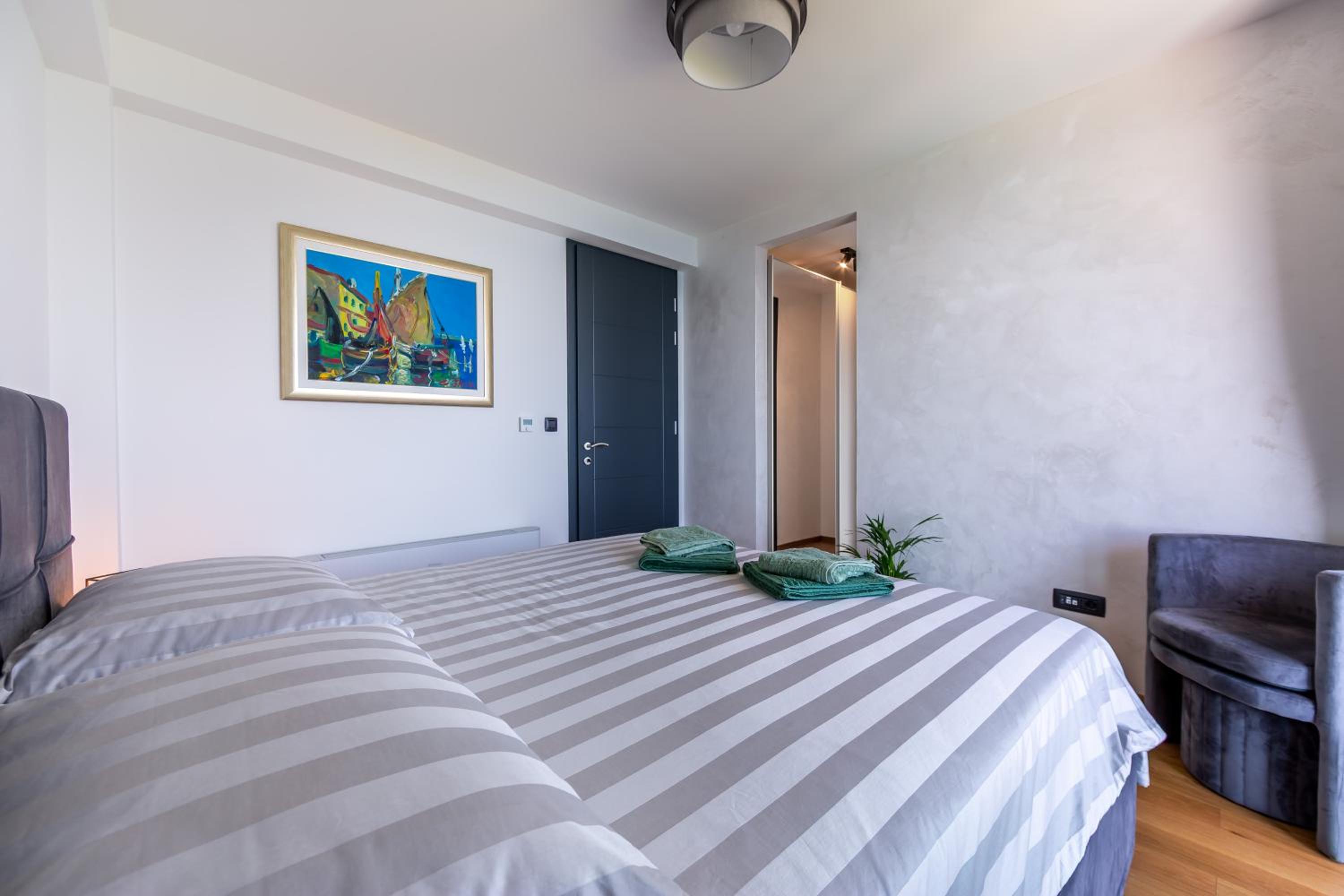 Villa K Opatija with a heated pool, gym, sauna, astonishing sea view