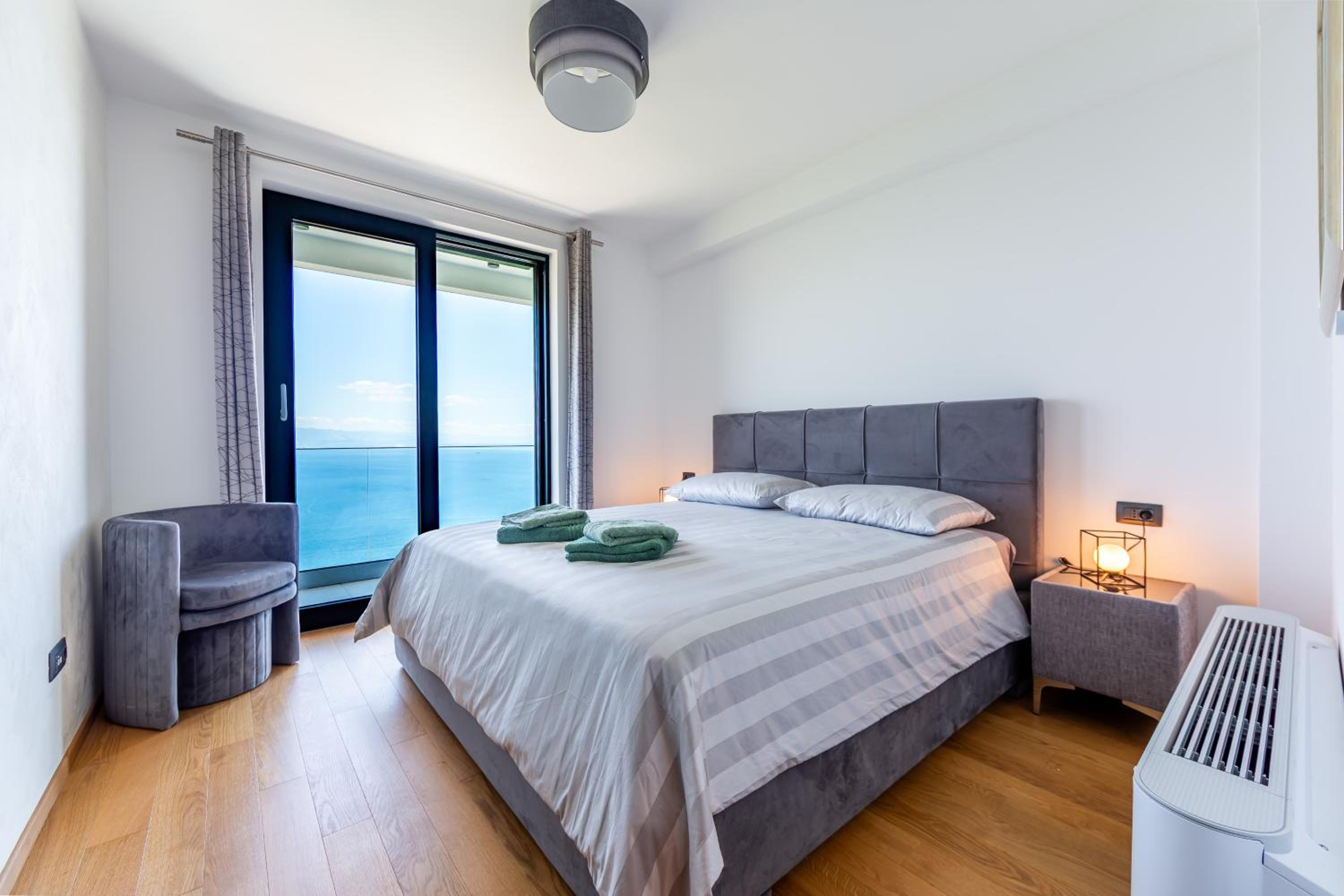 Villa K Opatija with a heated pool, gym, sauna, astonishing sea view