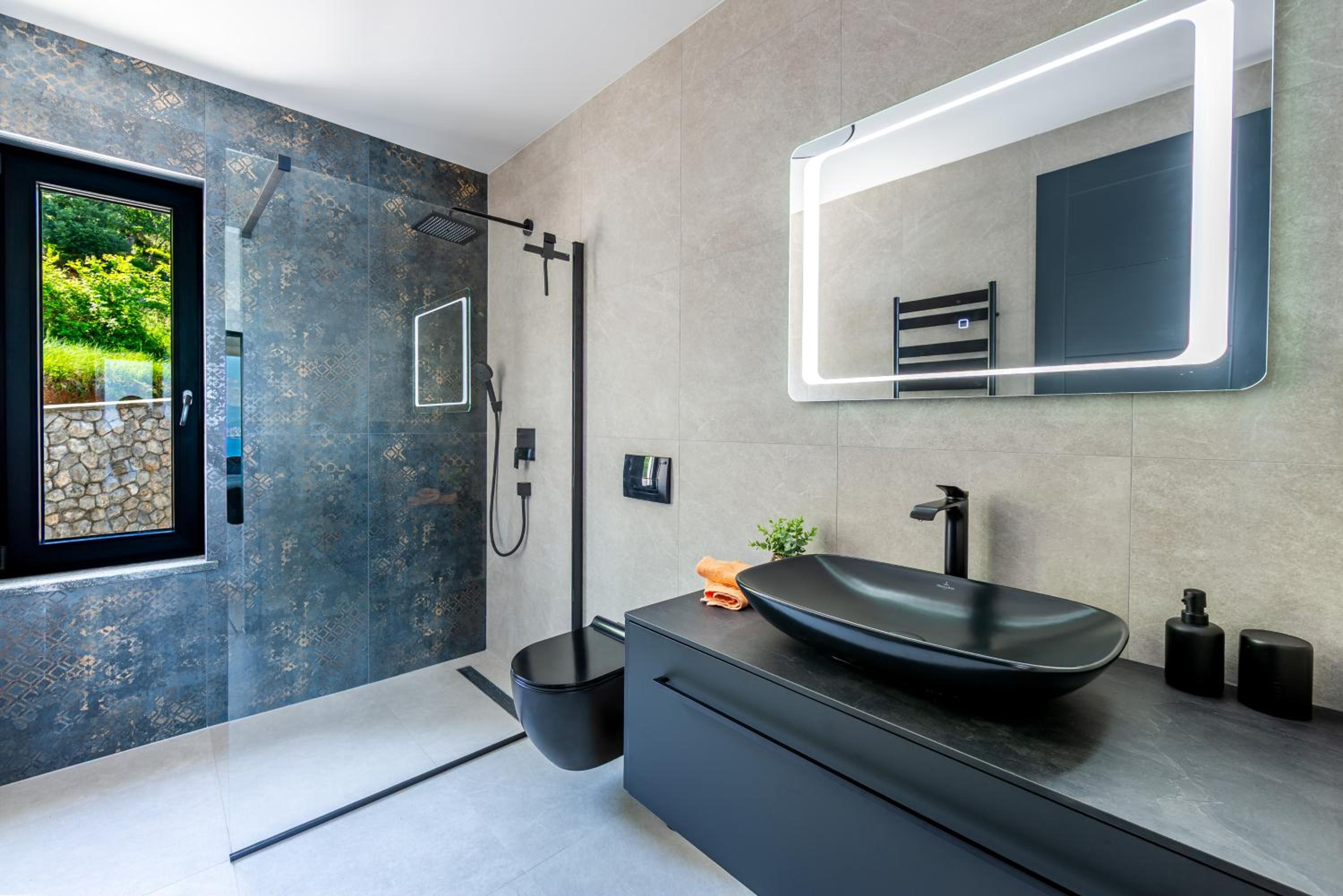 Villa K Opatija with a heated pool, gym, sauna, astonishing sea view