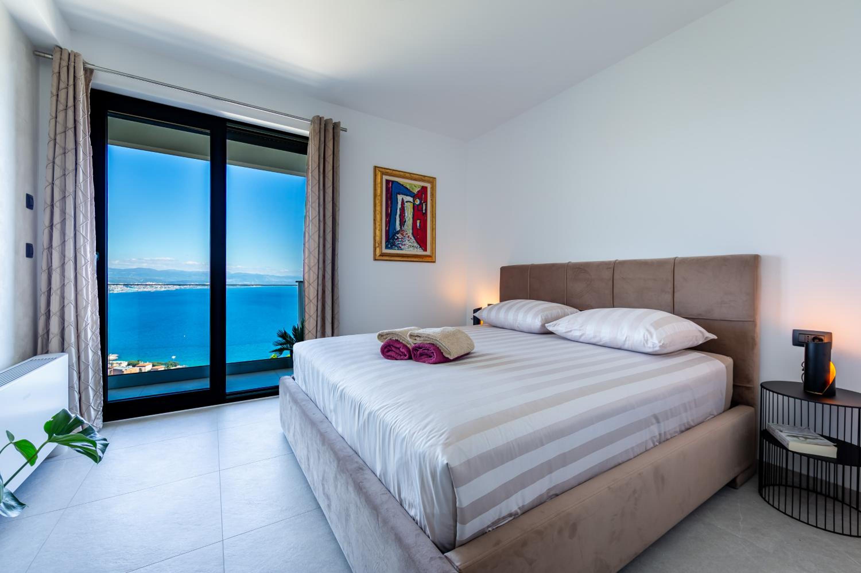 Villa K Opatija with a heated pool, gym, sauna, astonishing sea view