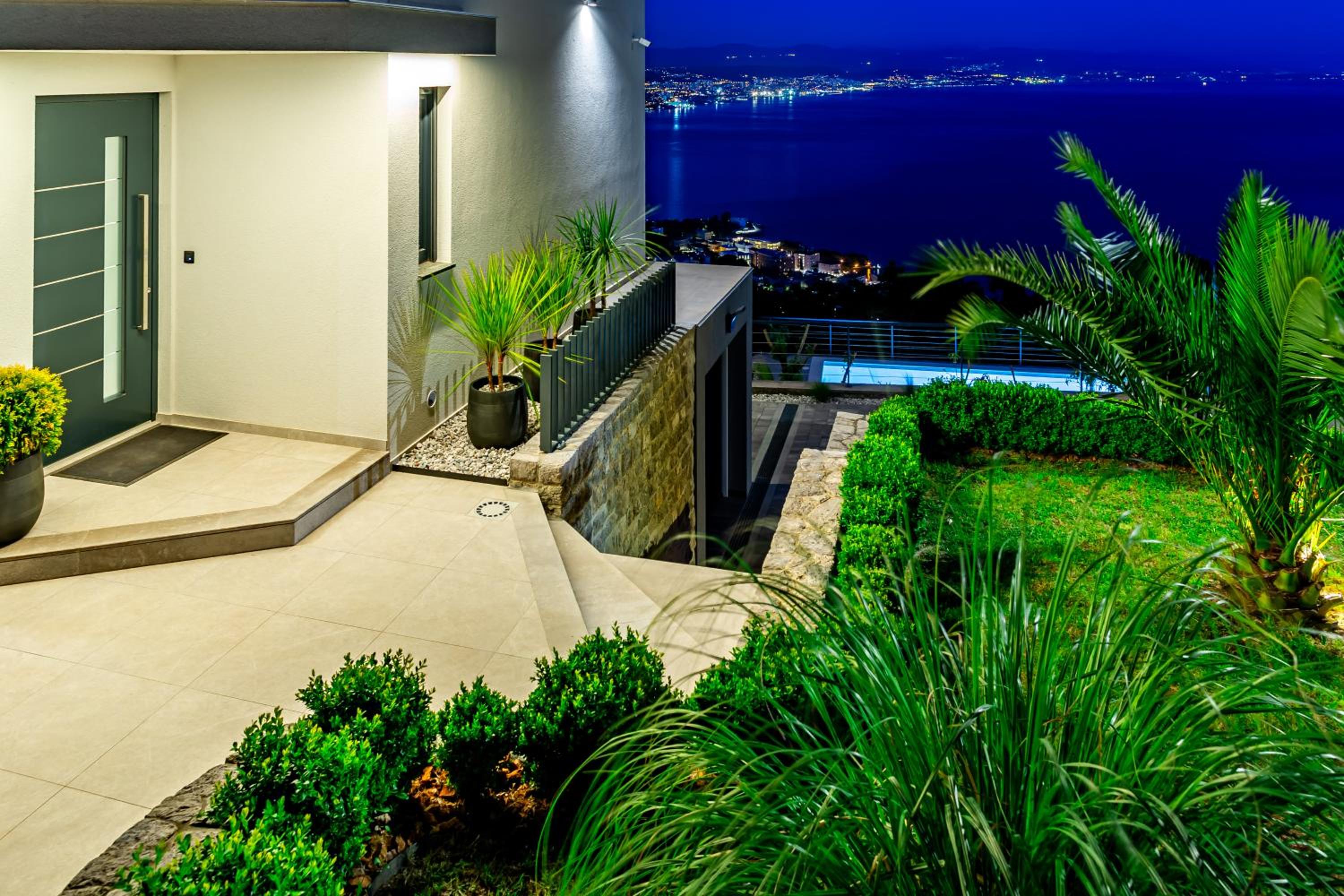 Villa K Opatija with a heated pool, gym, sauna, astonishing sea view