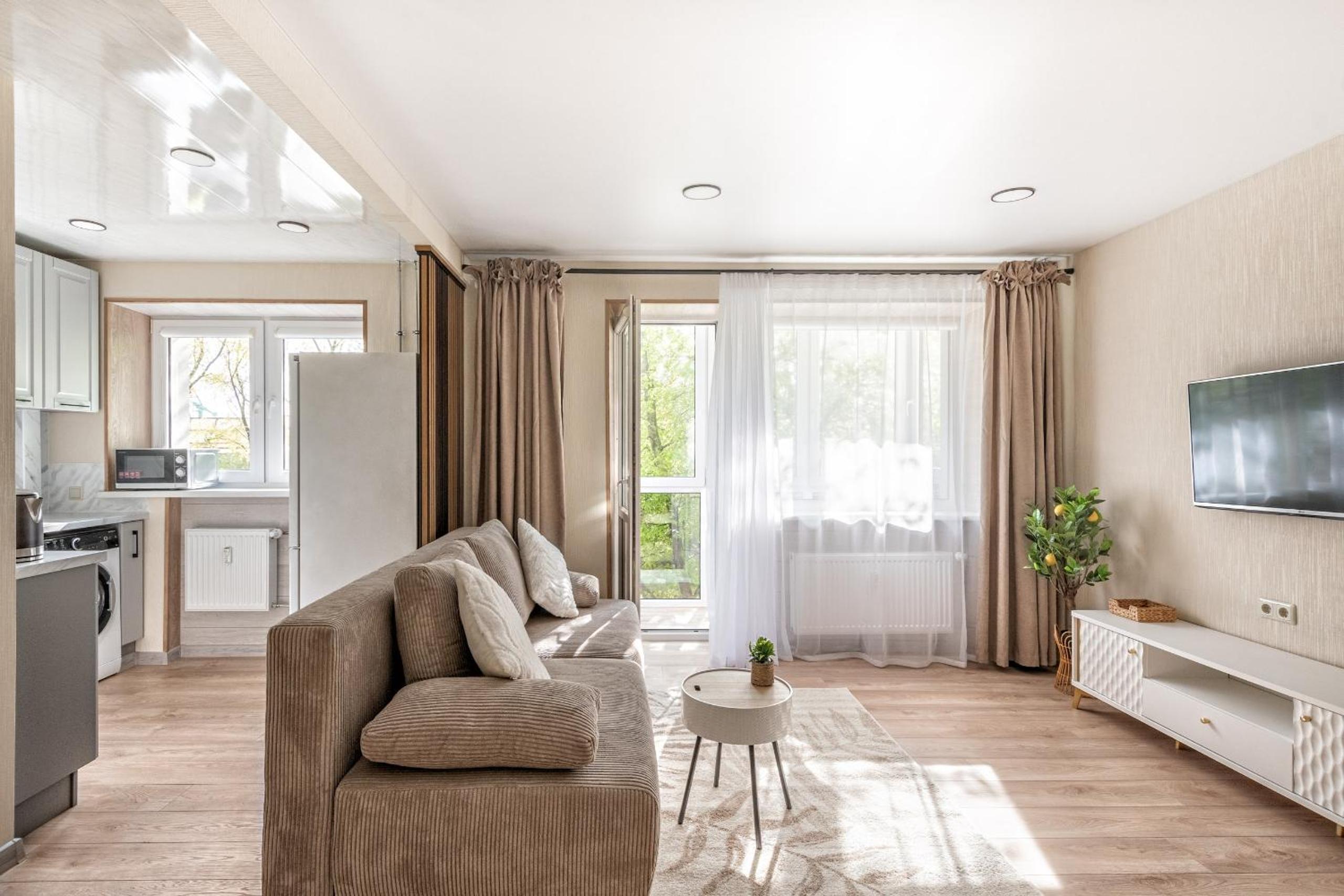 Šviesūs ir Jaukūs Apartamentai su balkonu