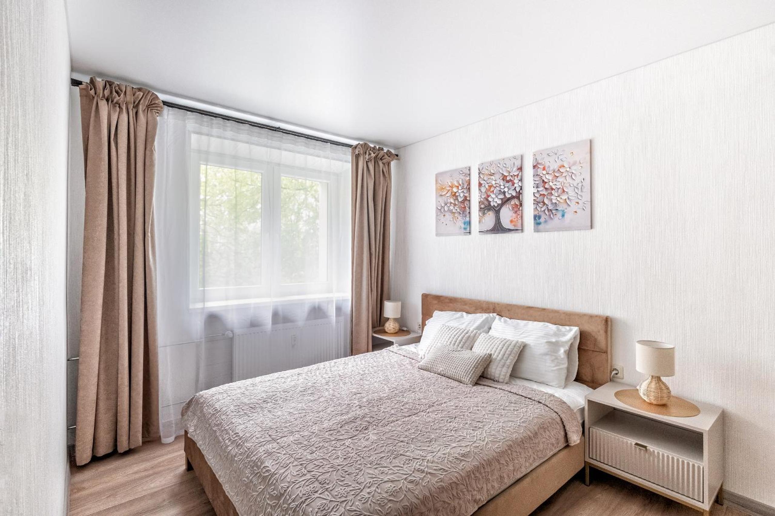 Šviesūs ir Jaukūs Apartamentai su balkonu